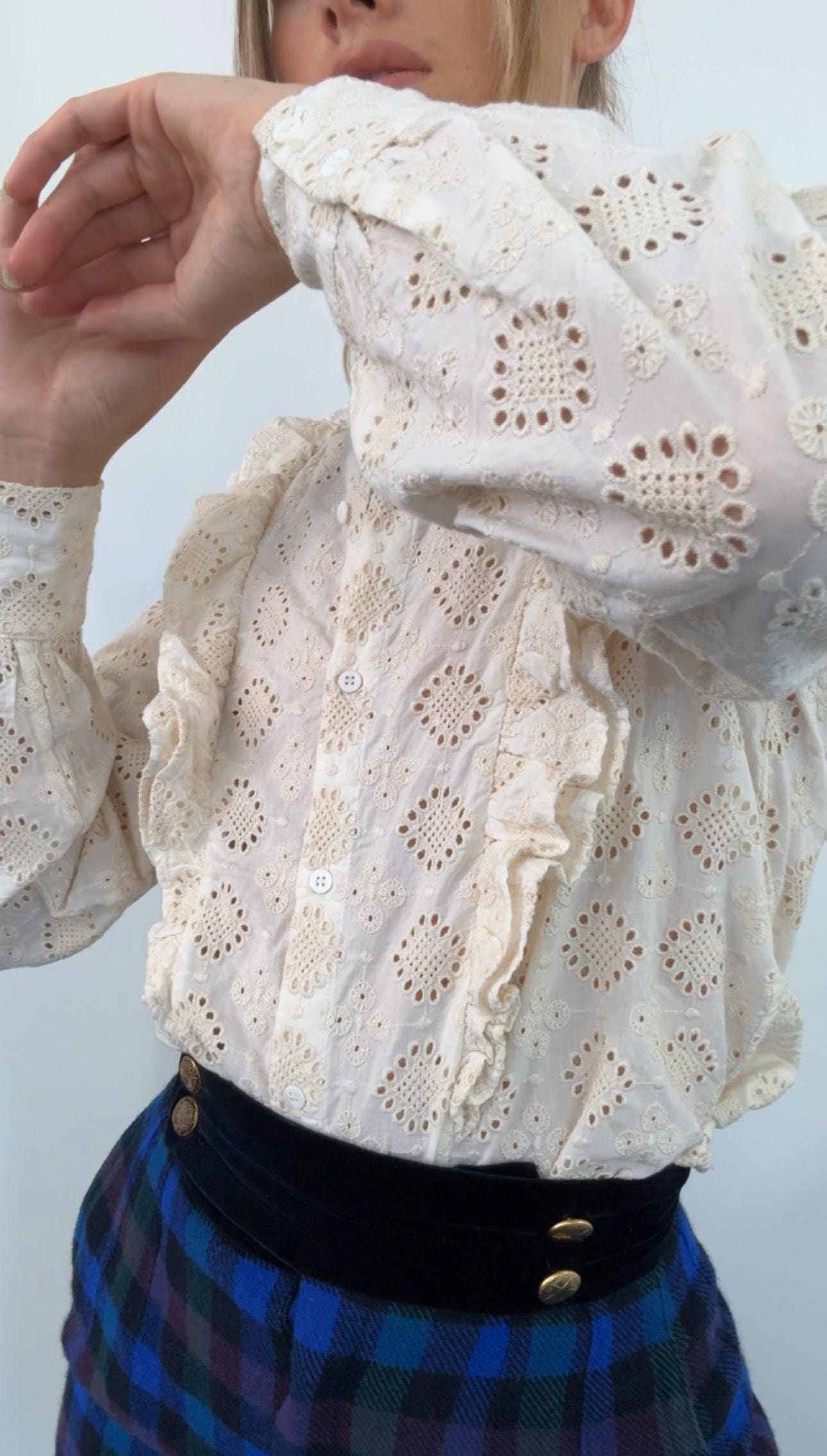 Sezane Sezane Broderie Anglaise Shirt