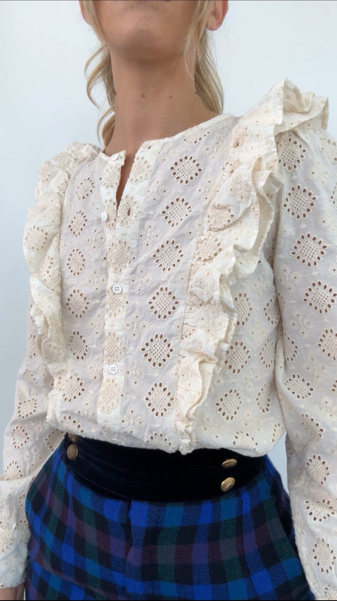 Sezane Sezane Broderie Anglaise Shirt