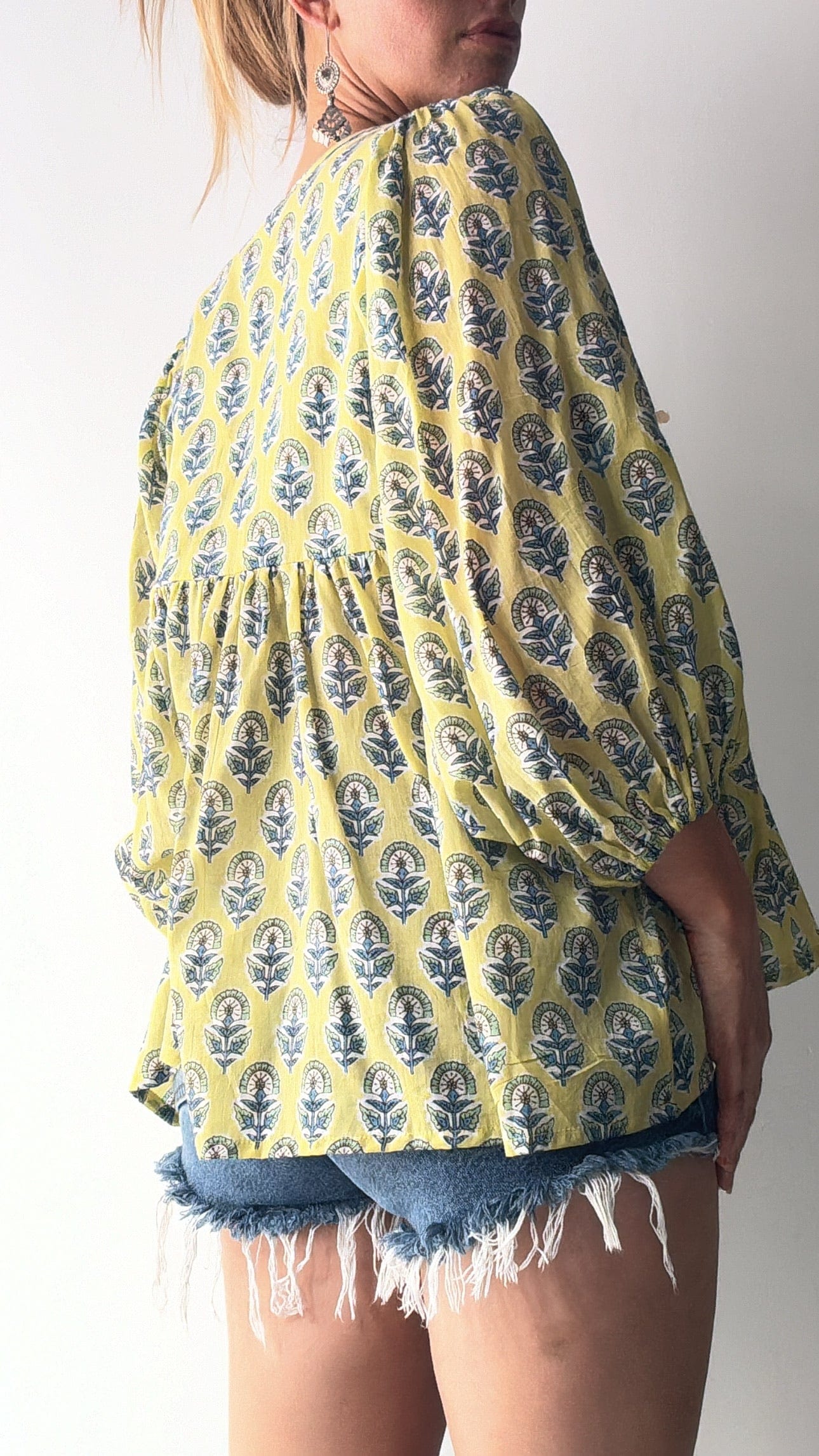 Sistergolden Apparel & Accessories Citri Lantern Sleeve Blouse