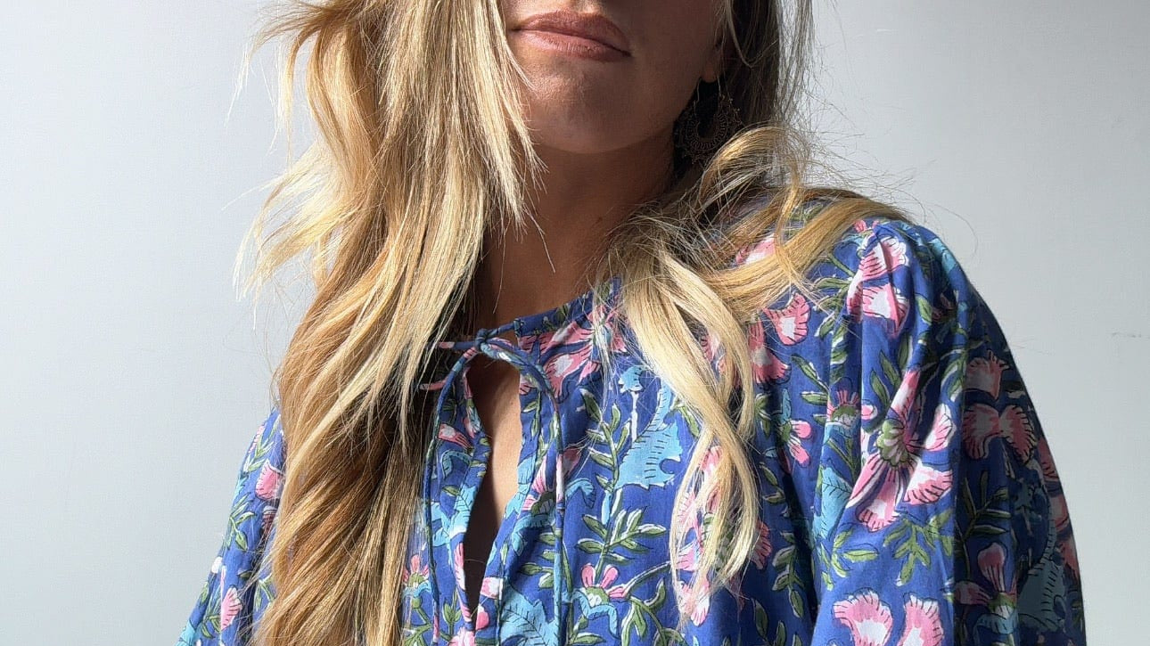 Sistergolden Apparel & Accessories Lola Short Block Print Dress