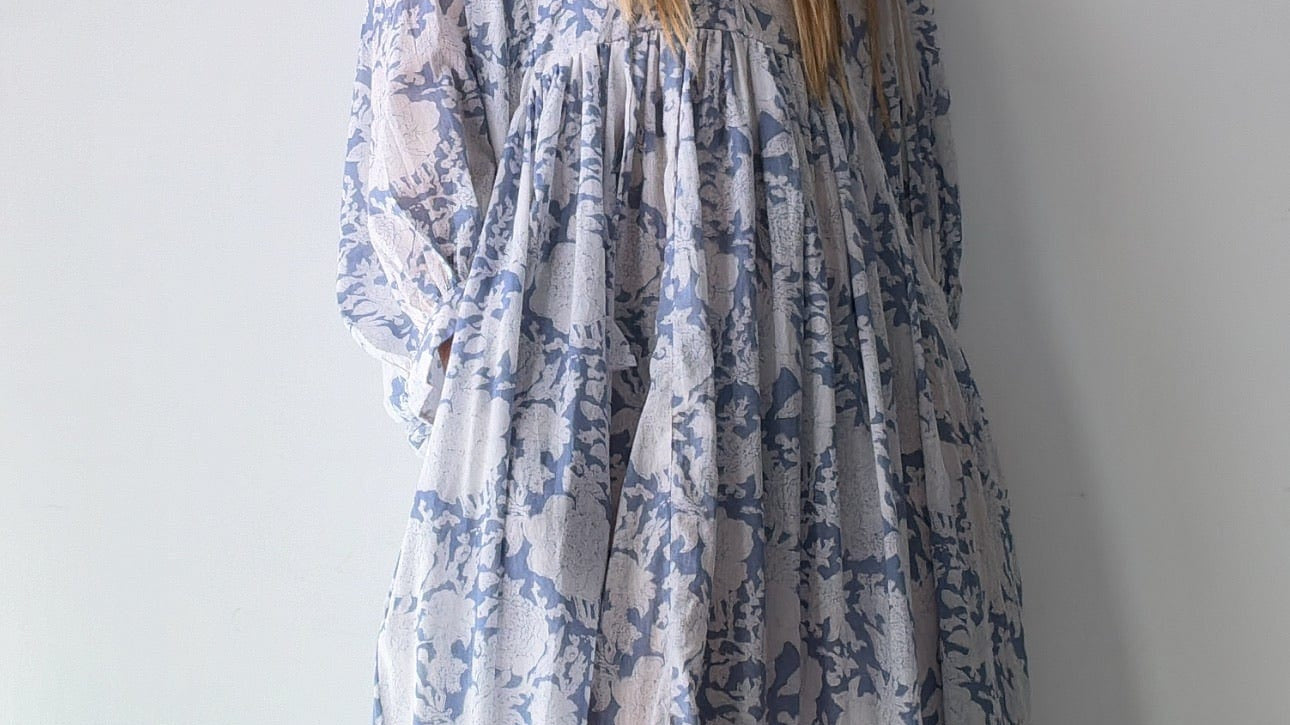 Sistergolden Apparel & Accessories Luce Midi Lantern Sleeve Dress