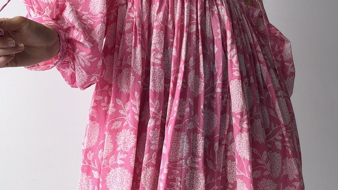 Sistergolden Apparel & Accessories Poppy Short Block Print Dress
