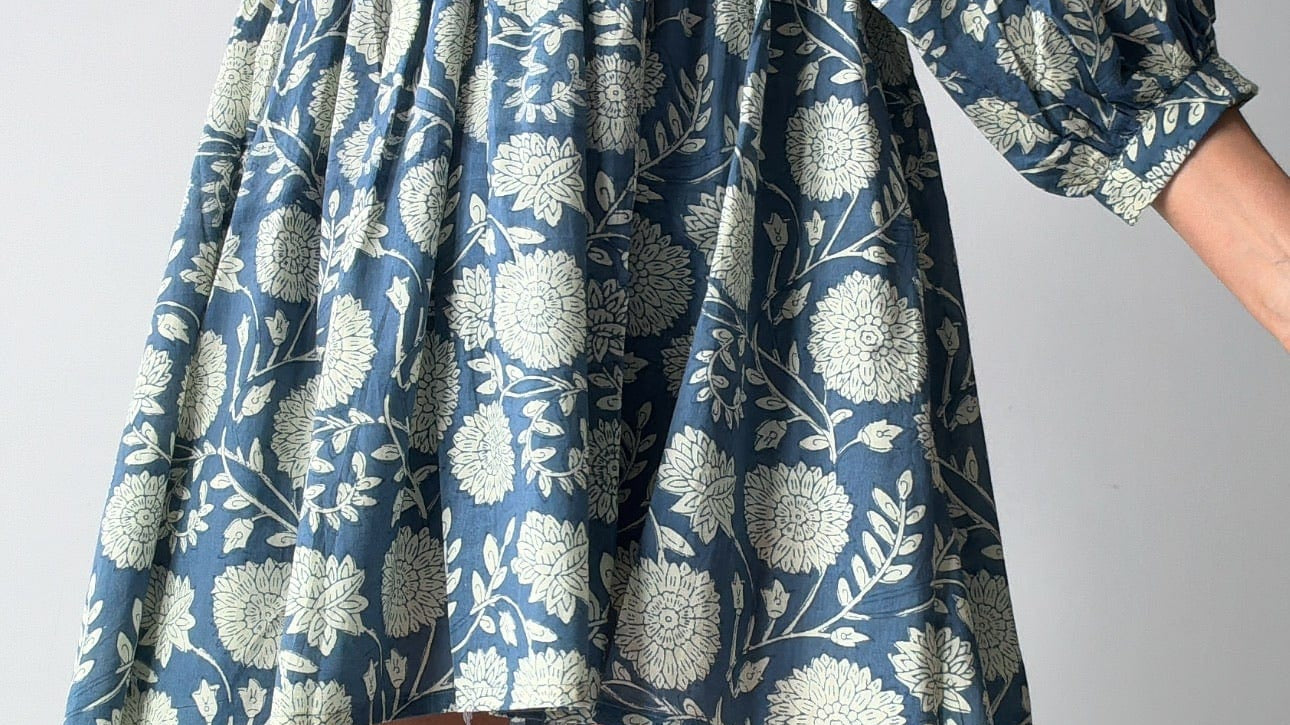 Sistergolden Apparel & Accessories Zora Short Block Print Dress