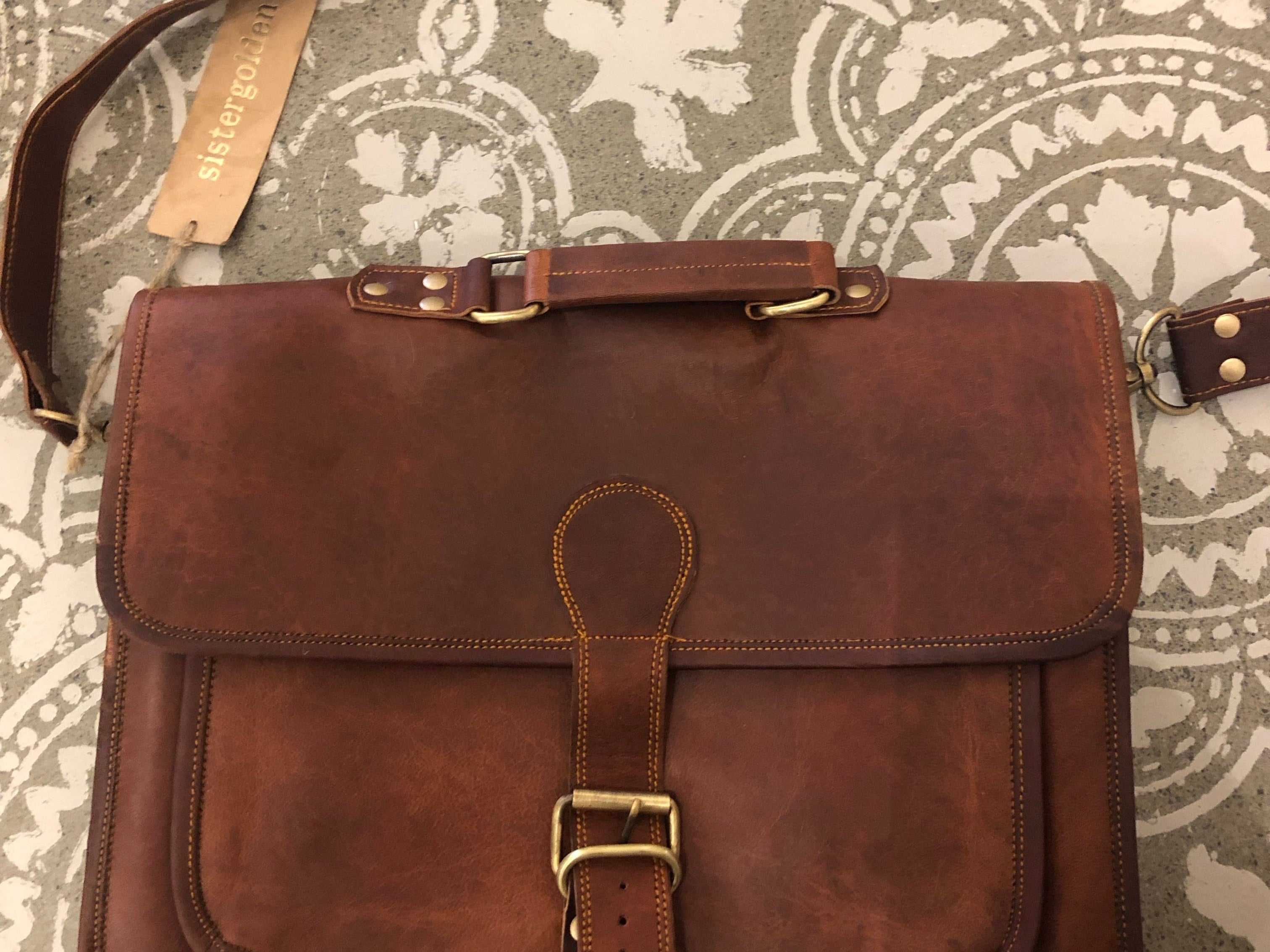 Sistergolden Arjay Leather Satchel