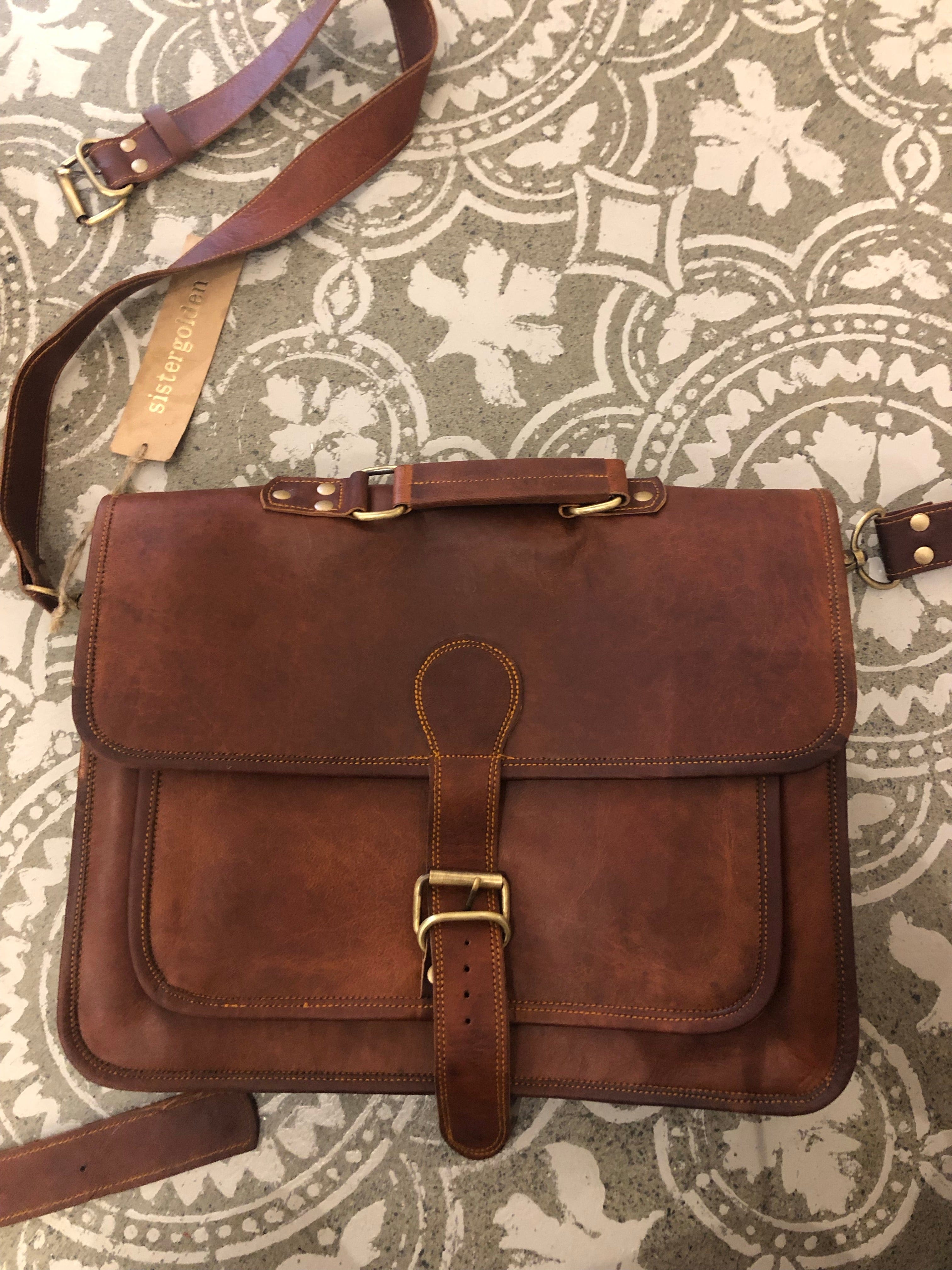 Sistergolden Arjay Leather Satchel