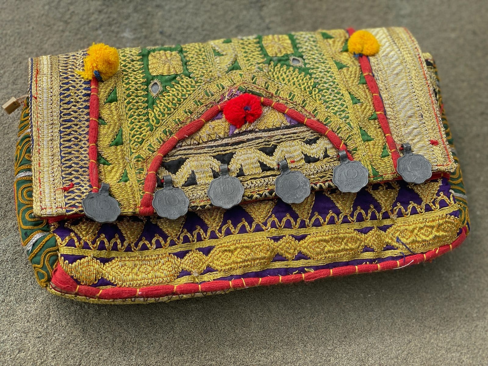 SisterGolden Bags Banjara Emerald Clutch