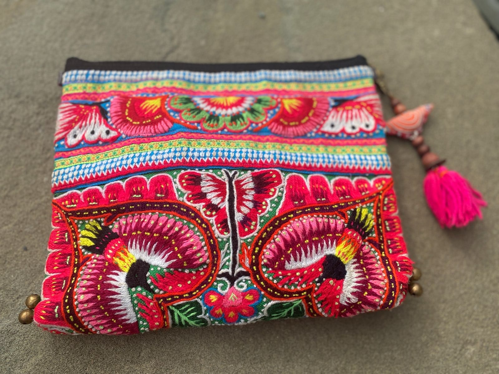 SisterGolden Bags Hmong Dragon Clutch