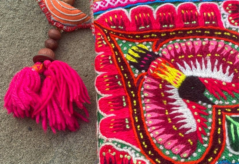 SisterGolden Bags Hmong Dragon Clutch