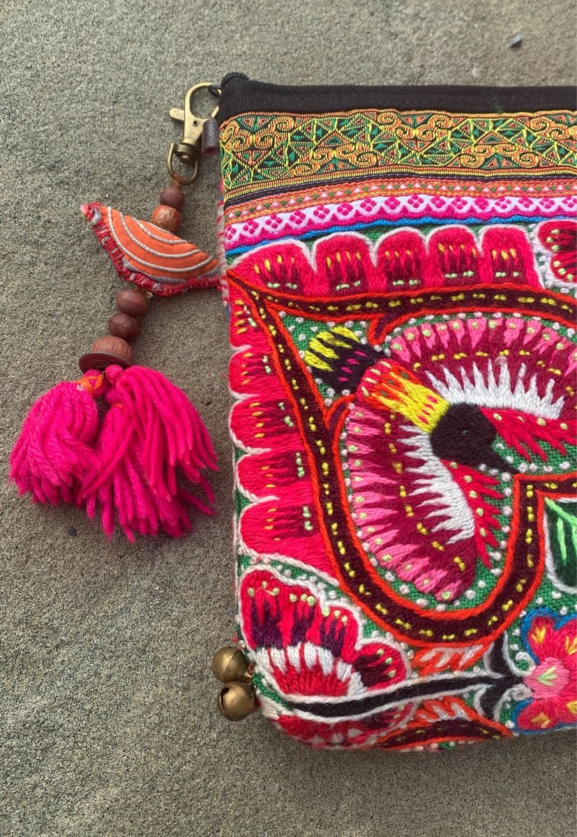 SisterGolden Bags Hmong Dragon Clutch