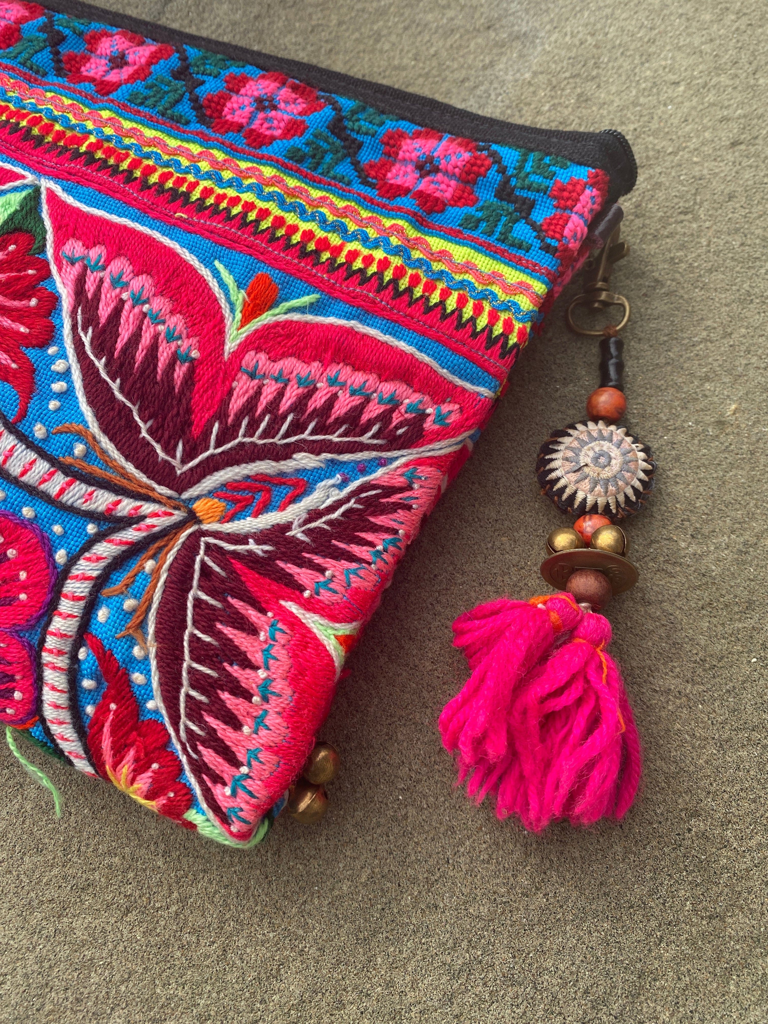 SisterGolden Bags Hmong Flower Clutch