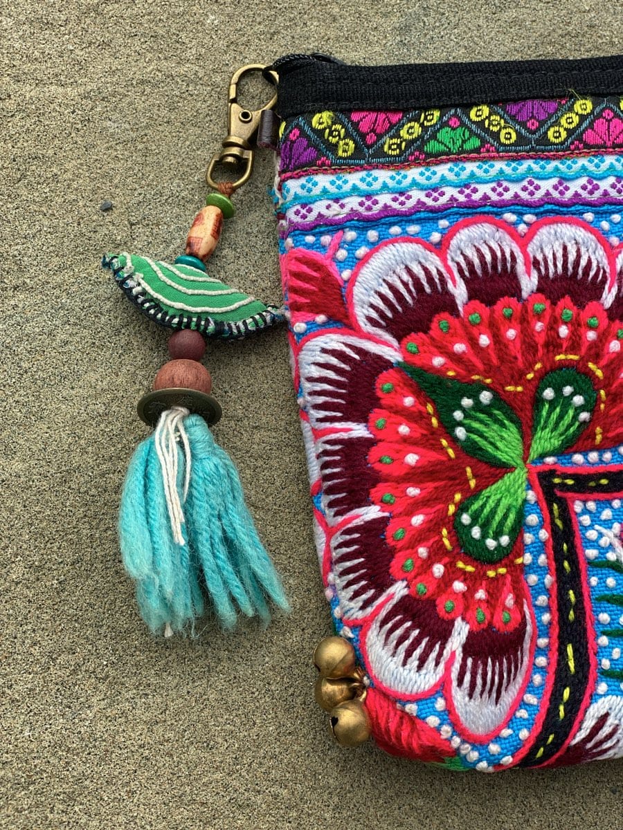 SisterGolden Bags Hmong Two Birds Clutch