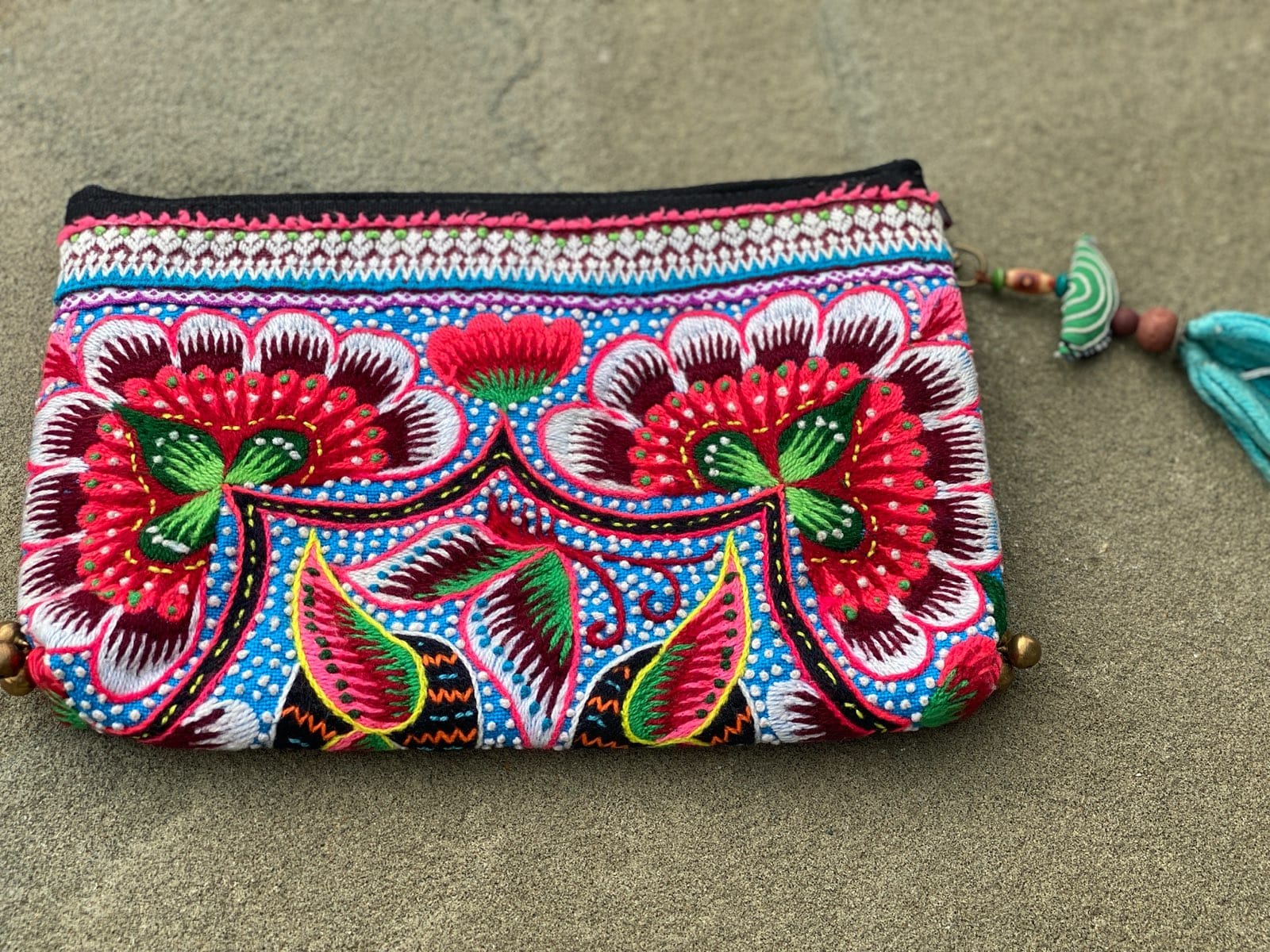 SisterGolden Bags Hmong Two Birds Clutch