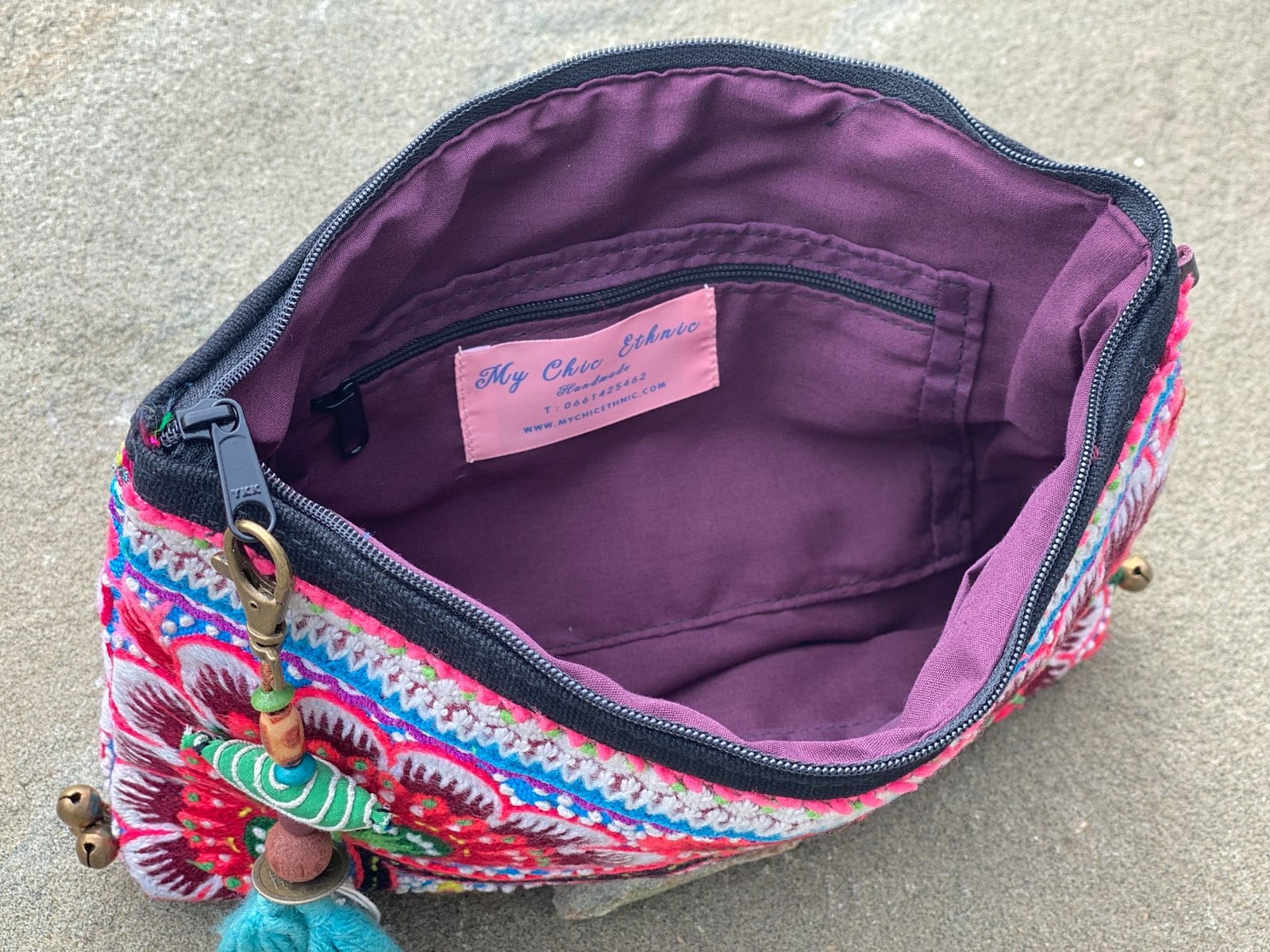 SisterGolden Bags Hmong Two Birds Clutch