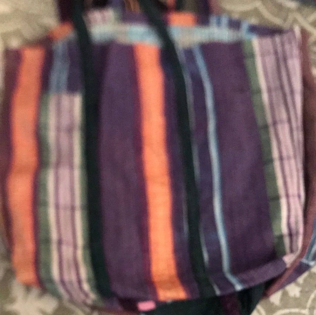 Striped Vintage Kantha Bag Large, SisterGolden, Sistergolden