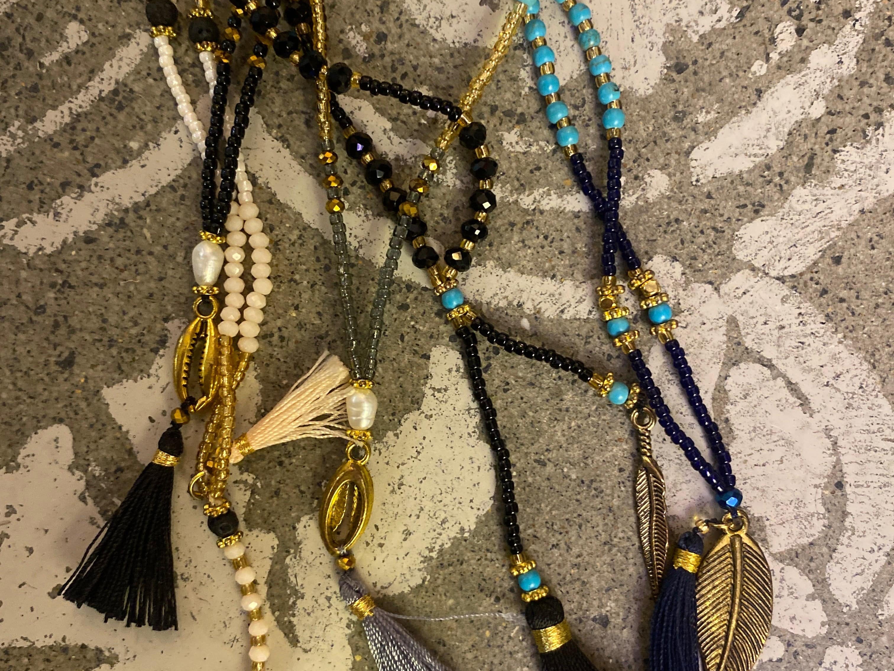 Bali Tassel Short Necklace, Sistergolden, Sistergolden