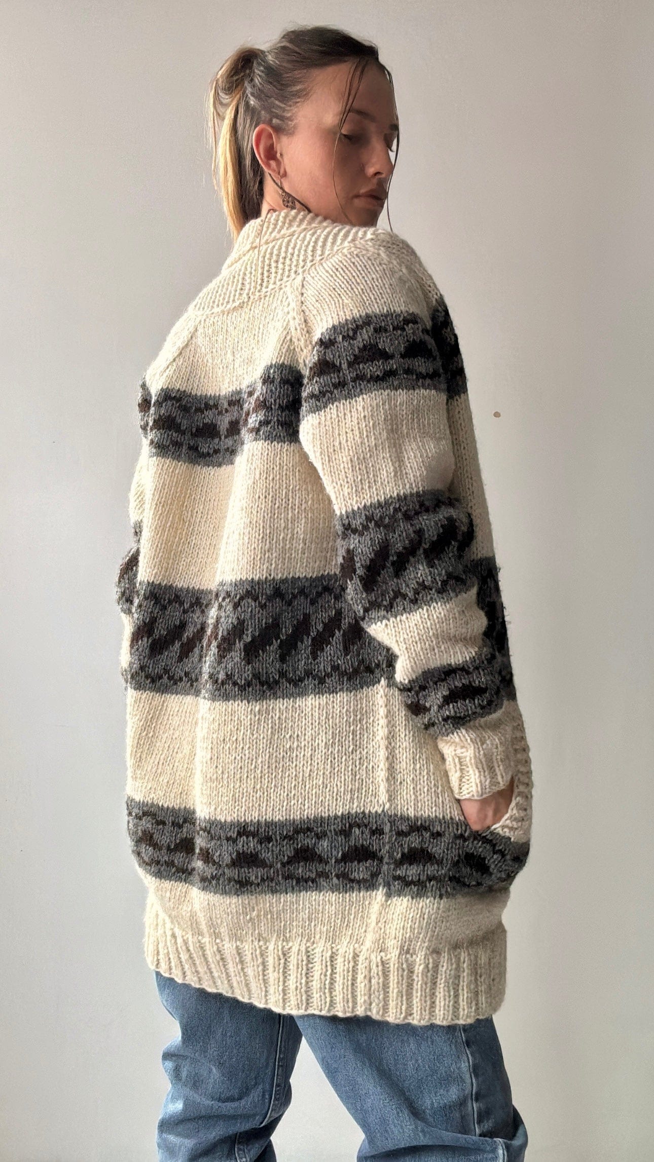 Bodhi Hand Knitted Cardi, Sistergolden, Sistergolden
