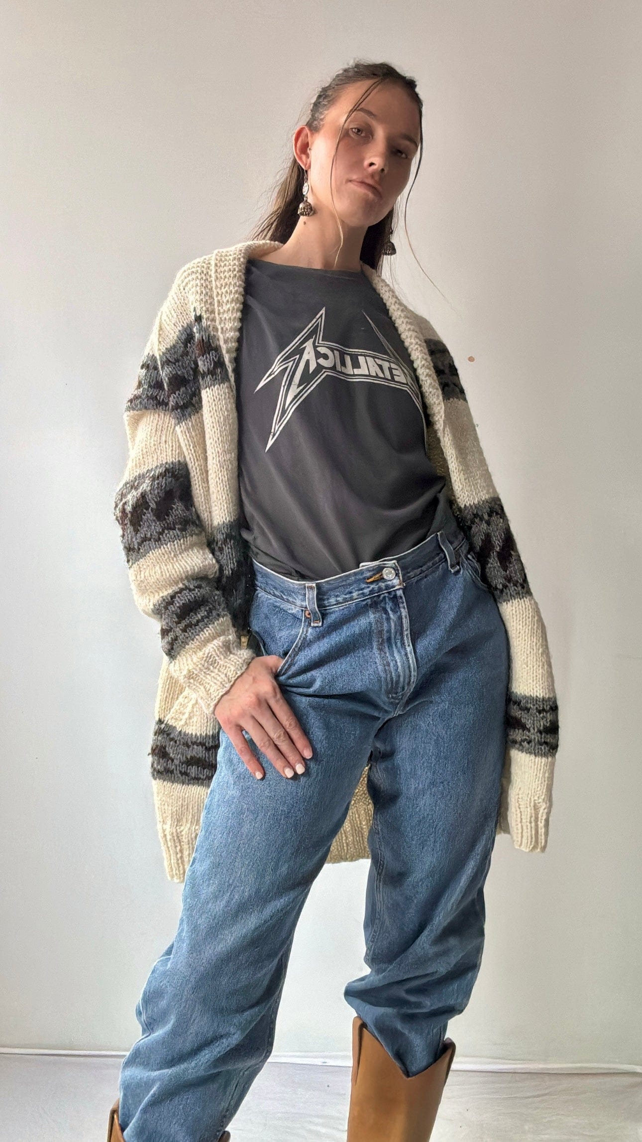 Bodhi Hand Knitted Cardi, Sistergolden, Sistergolden