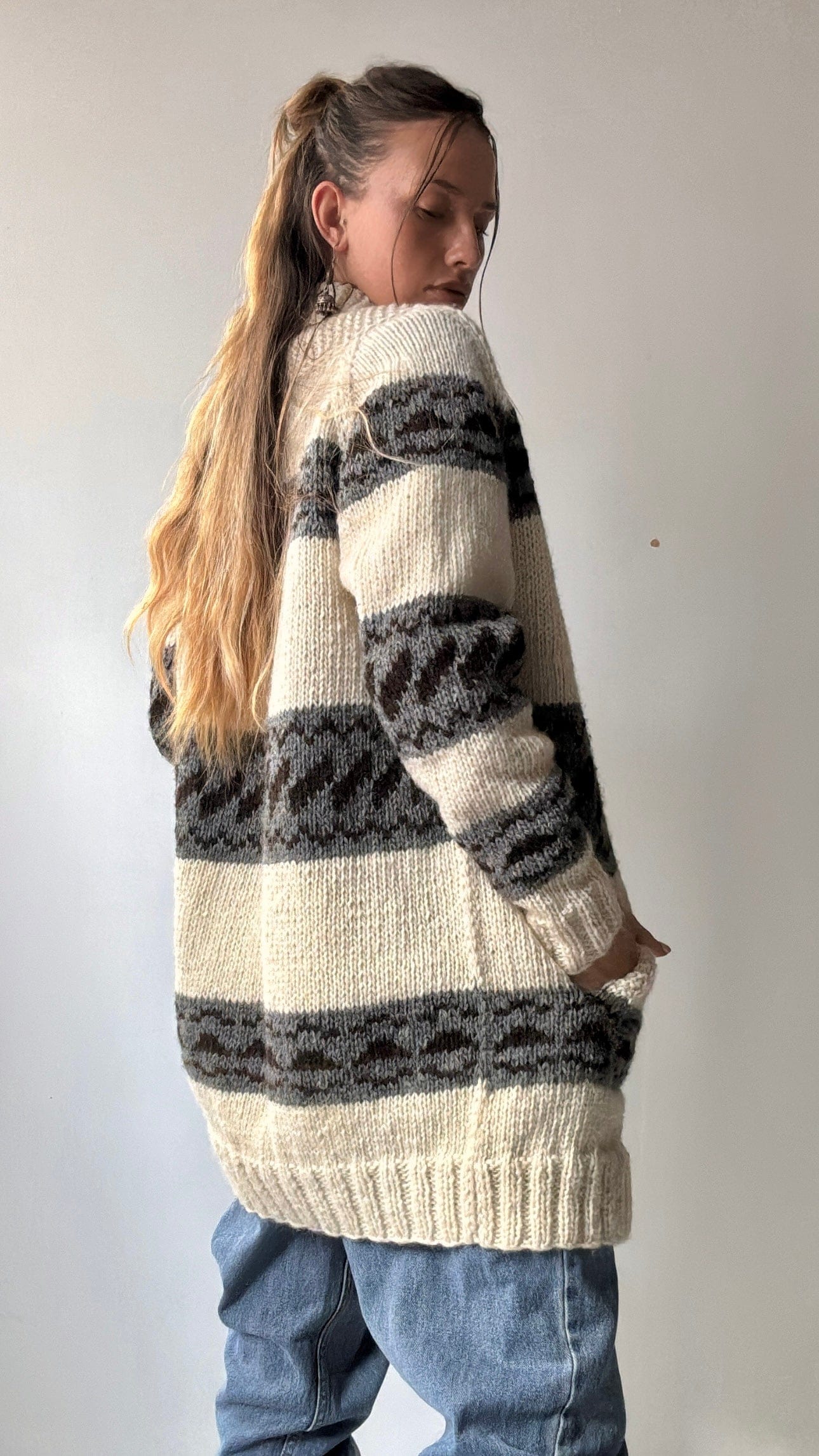 Bodhi Hand Knitted Cardi, Sistergolden, Sistergolden
