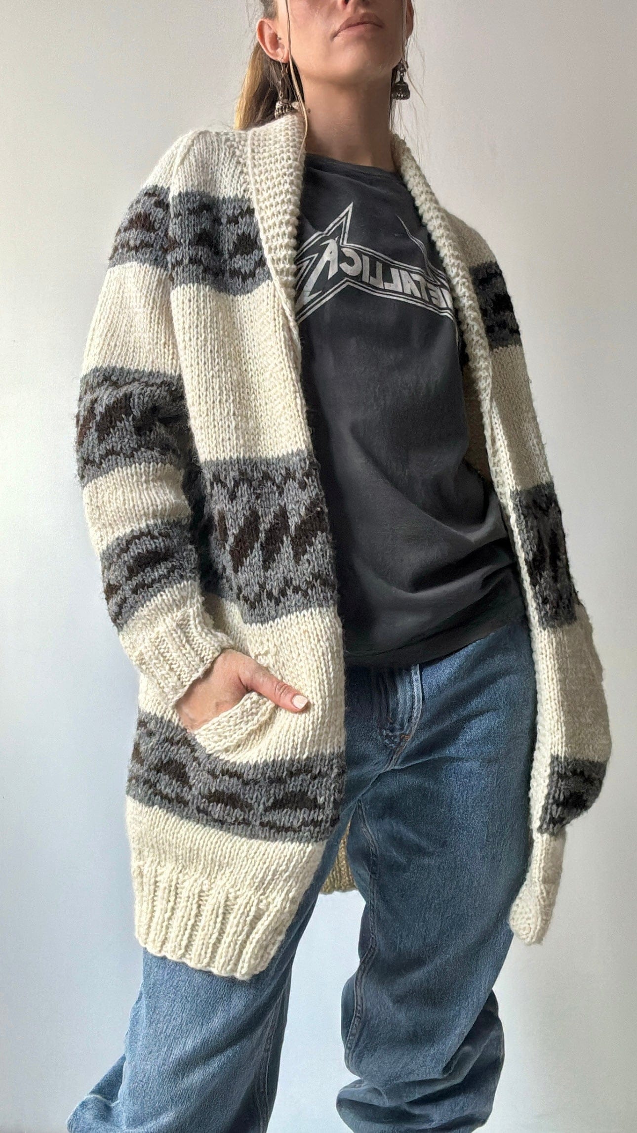 Bodhi Hand Knitted Cardi, Sistergolden, Sistergolden