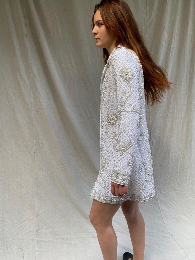 SISTERGOLDEN Boheme Beaded Blazer Dress