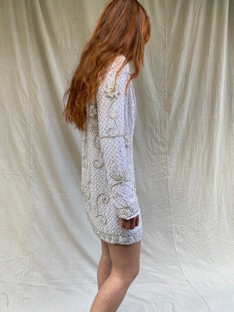 SISTERGOLDEN Boheme Beaded Blazer Dress
