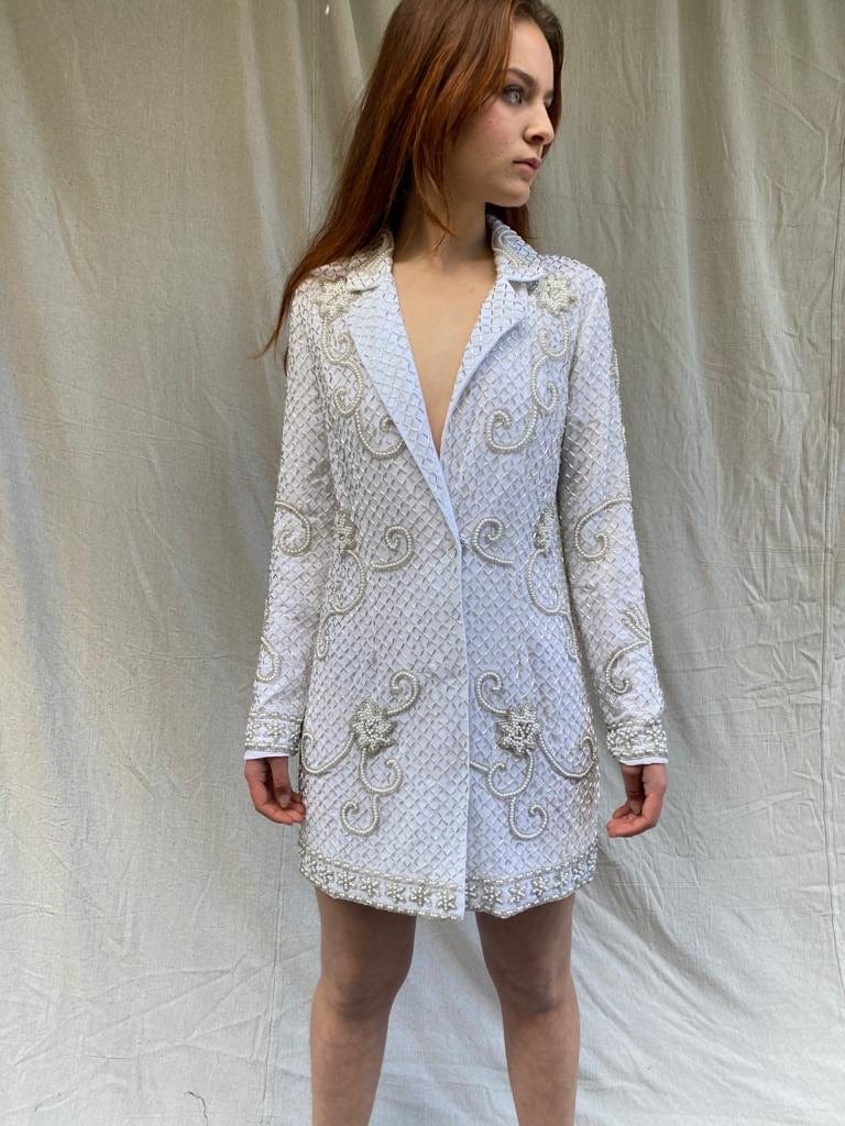 SISTERGOLDEN Boheme Beaded Blazer Dress