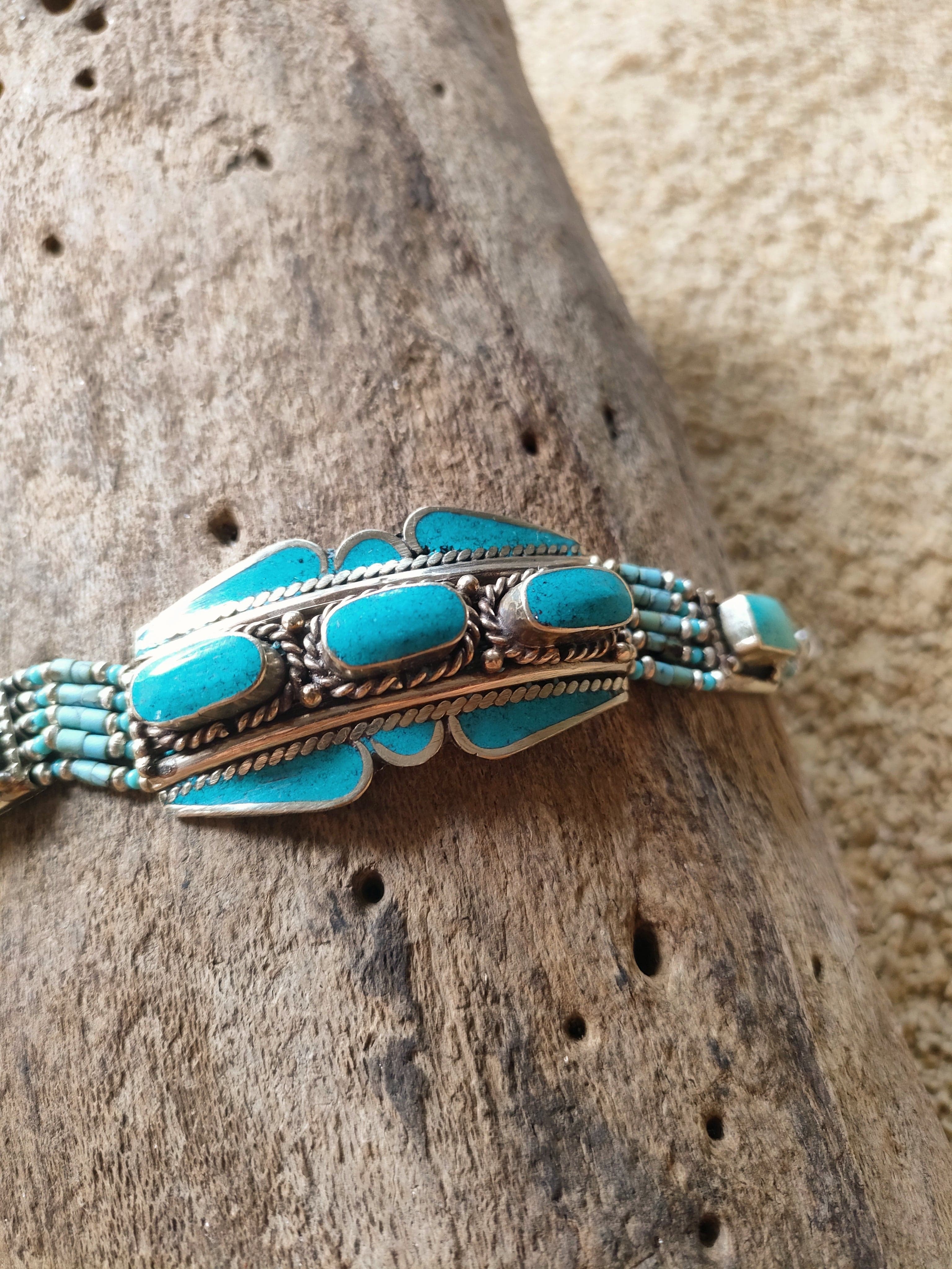 SisterGolden Bracelet Tibetan Tribal Bracelet #16