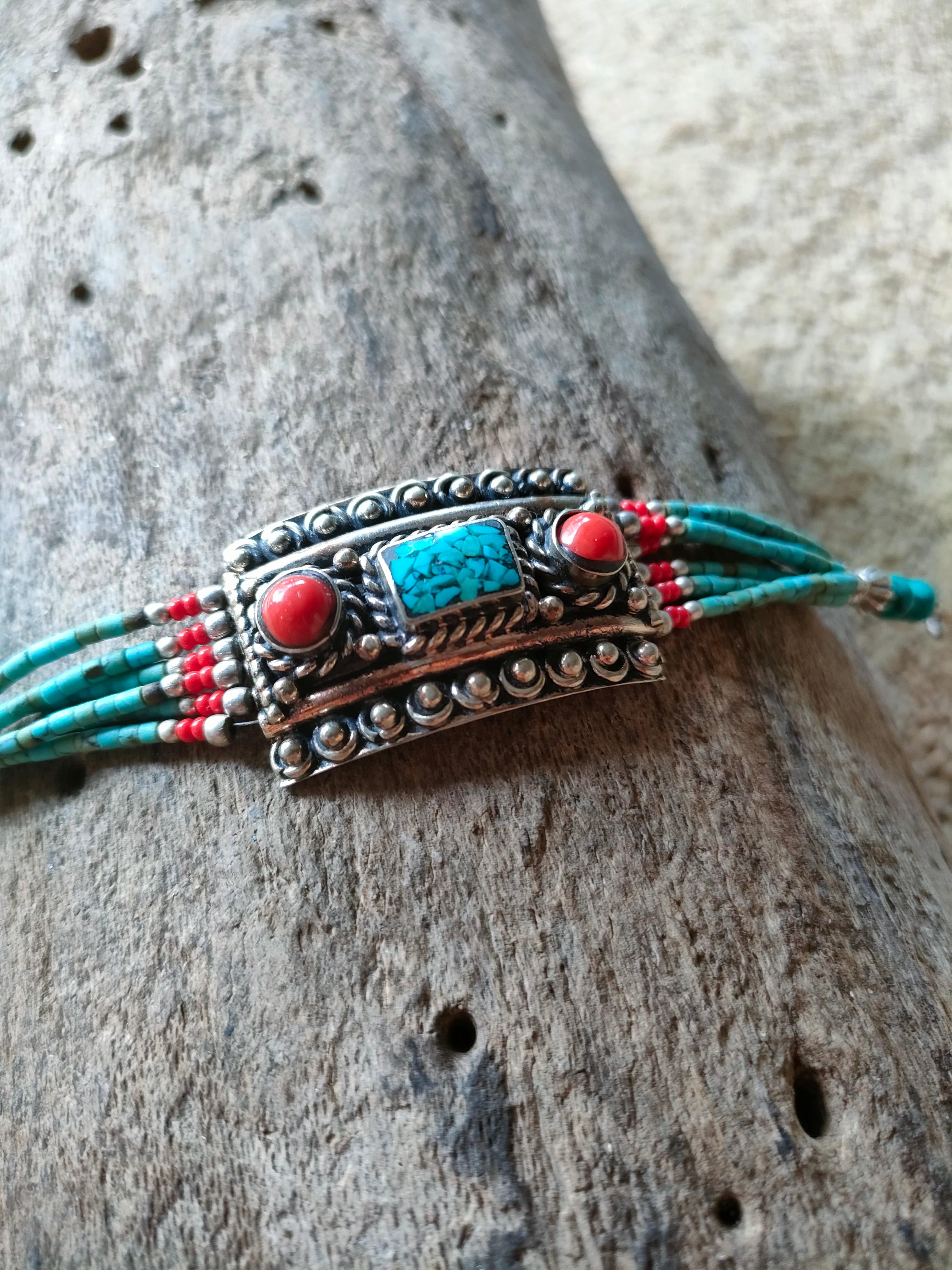 SisterGolden Bracelet Tibetan Tribal Bracelet #18