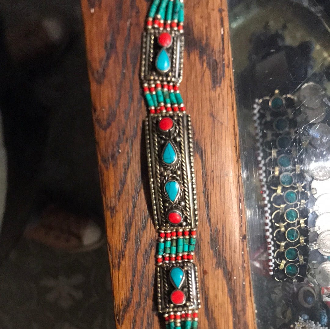 SisterGolden Bracelet Tibetan Tribal Bracelet #4