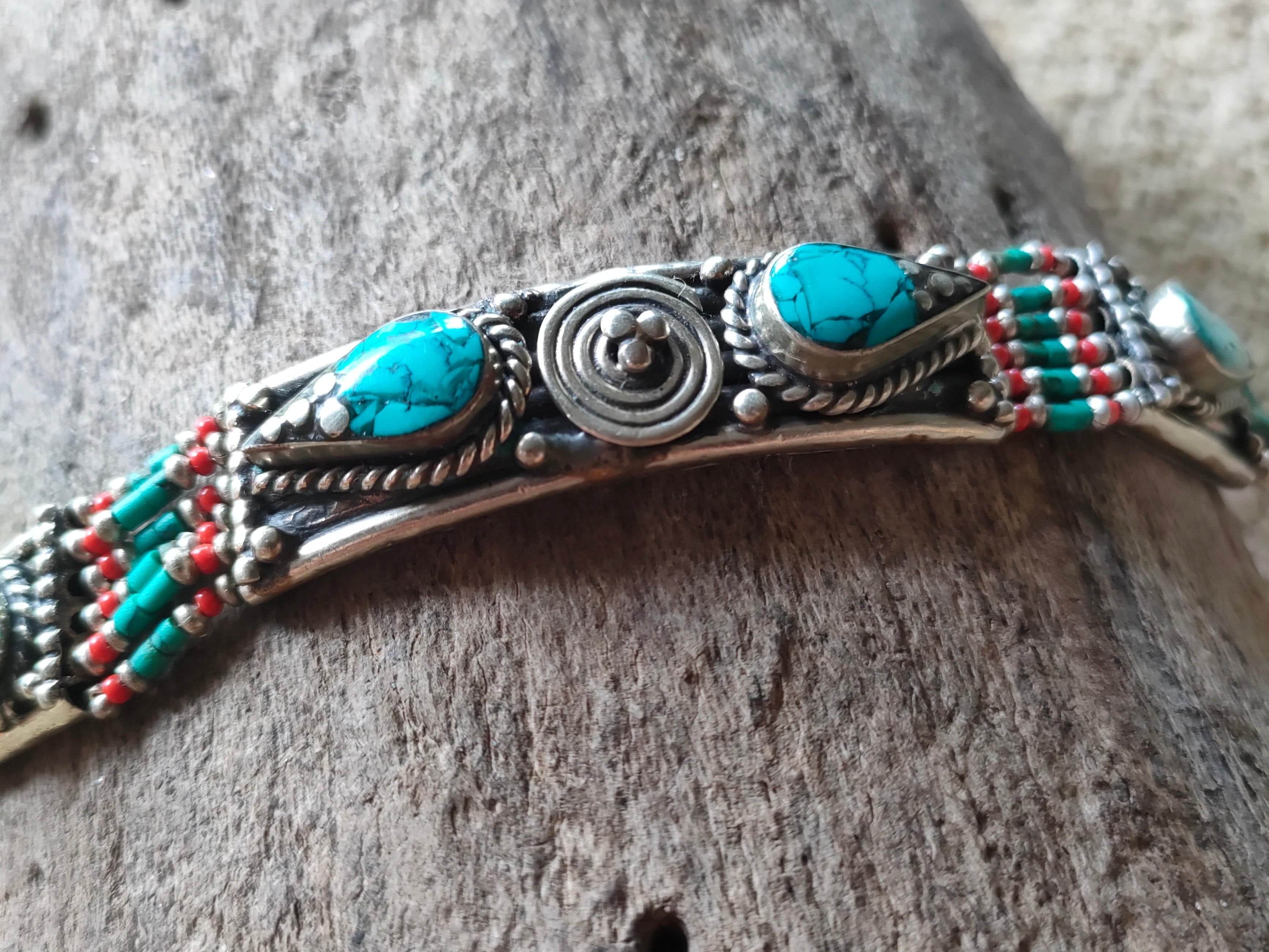 SisterGolden Bracelet Tibetan Tribal Bracelet #9