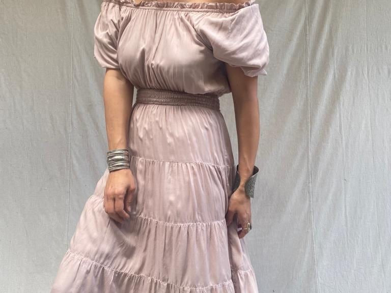 Sistergolden Carolina Maxi Dress Taupe