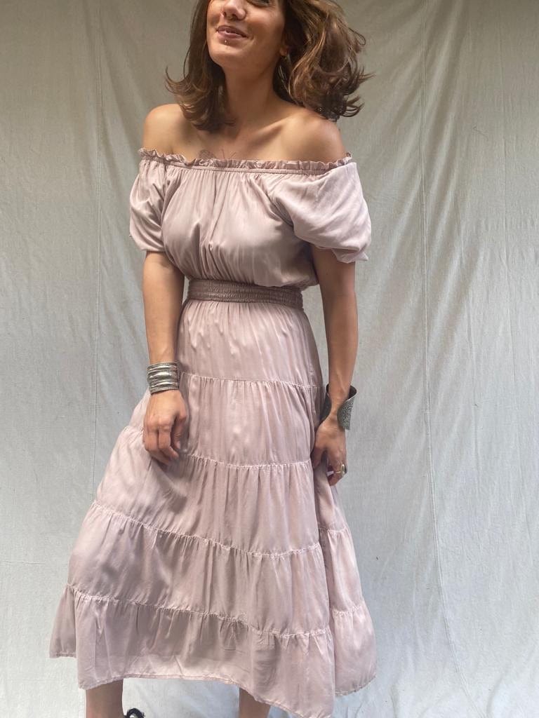 Sistergolden Carolina Maxi Dress Taupe