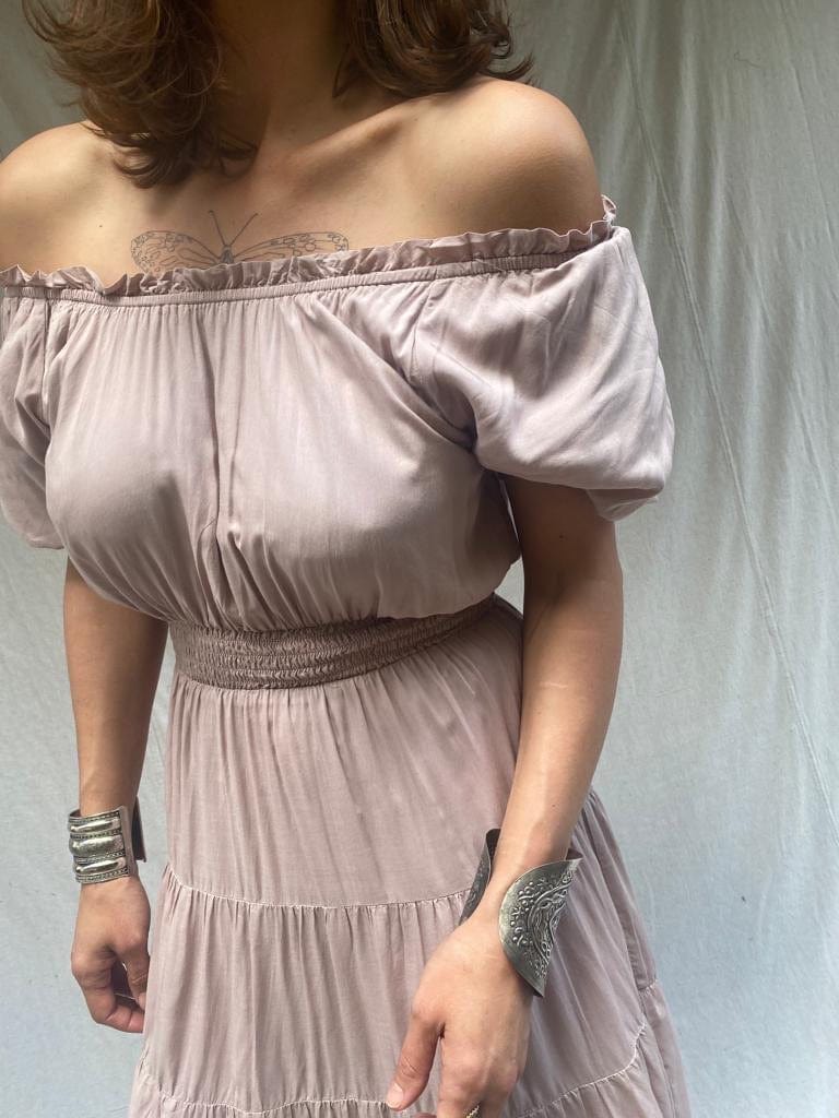 Sistergolden Carolina Maxi Dress Taupe