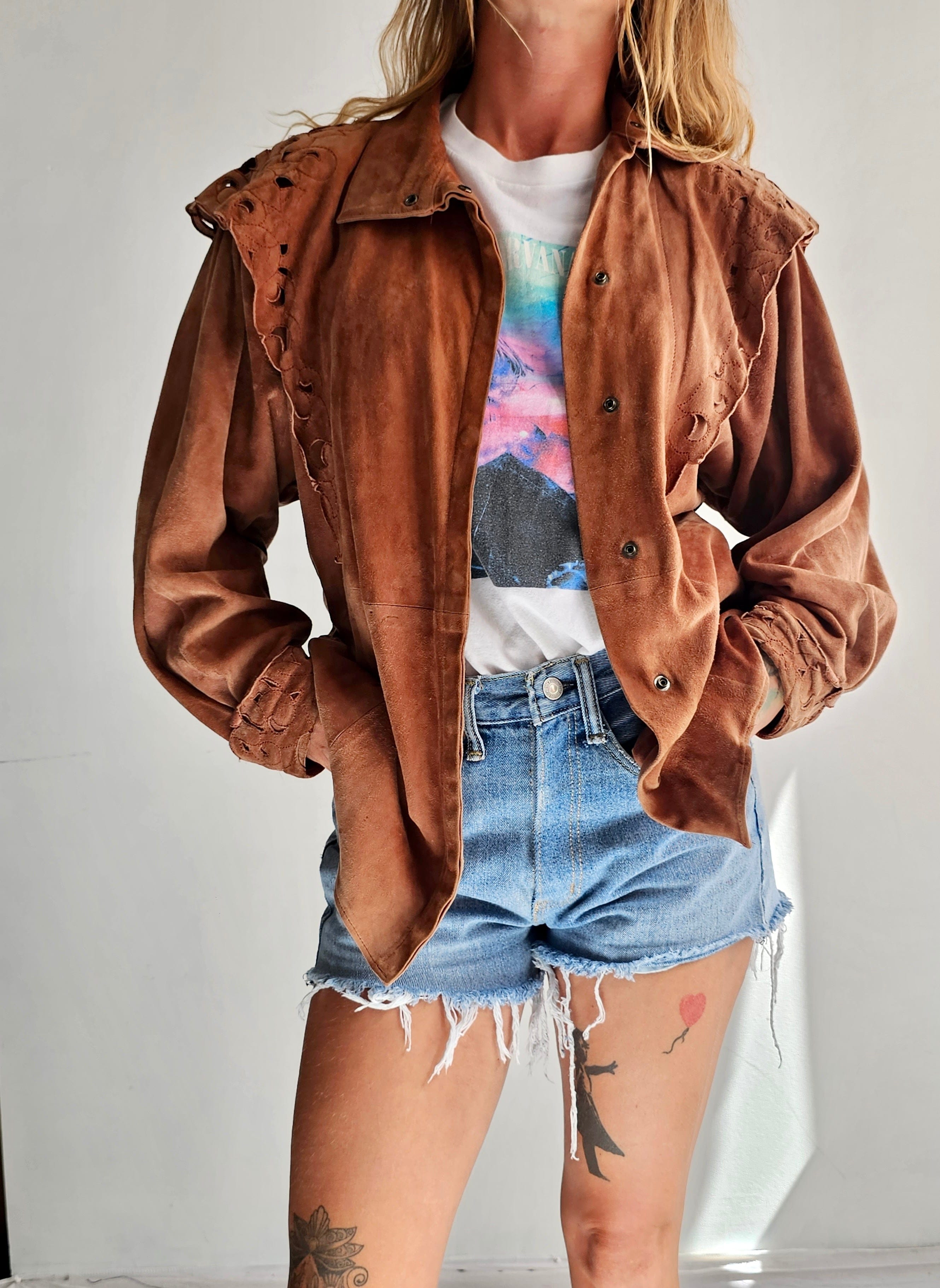 Chiwitt Vintage Suede Jacket, Sistergolden, Sistergolden