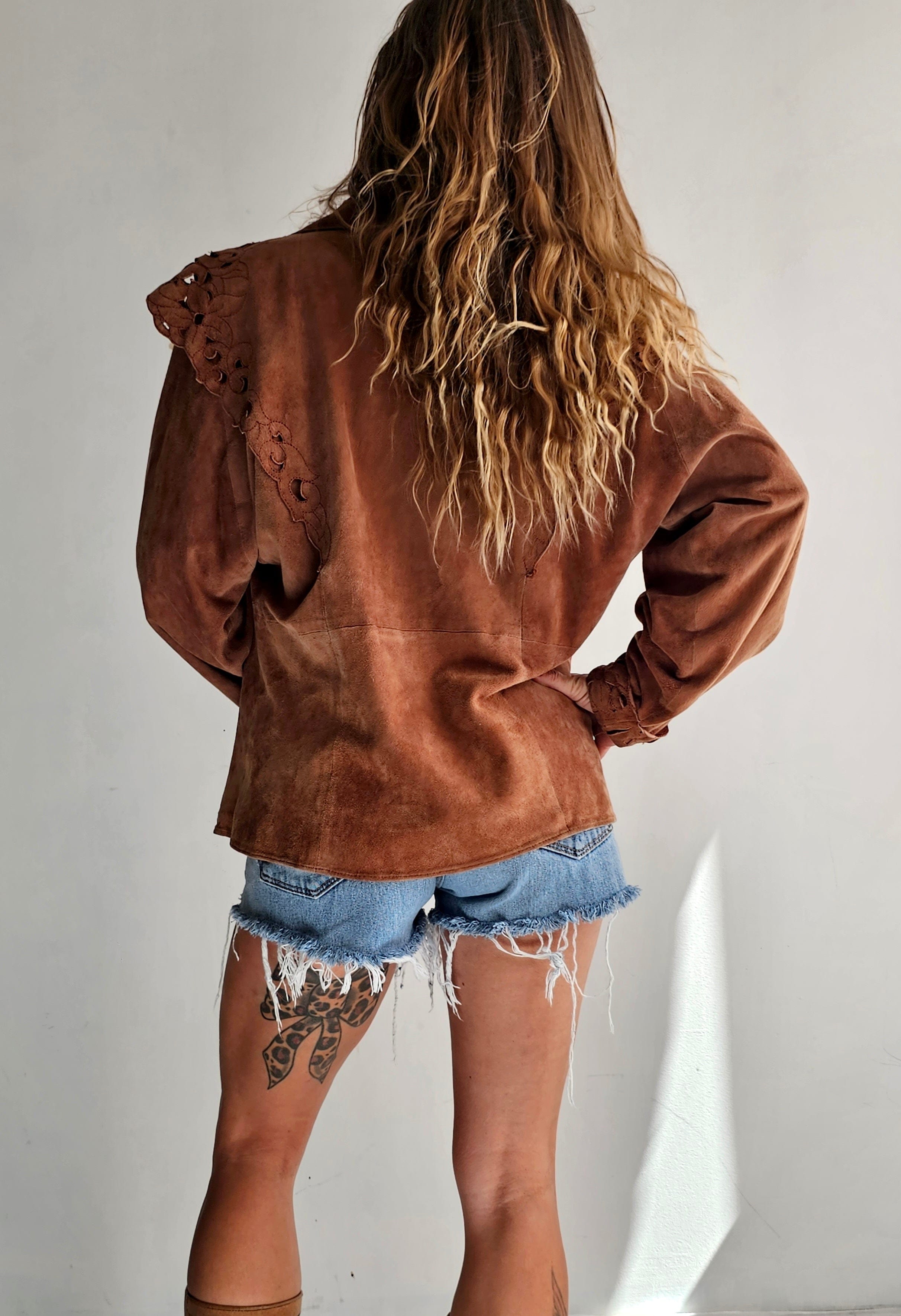 Chiwitt Vintage Suede Jacket, Sistergolden, Sistergolden