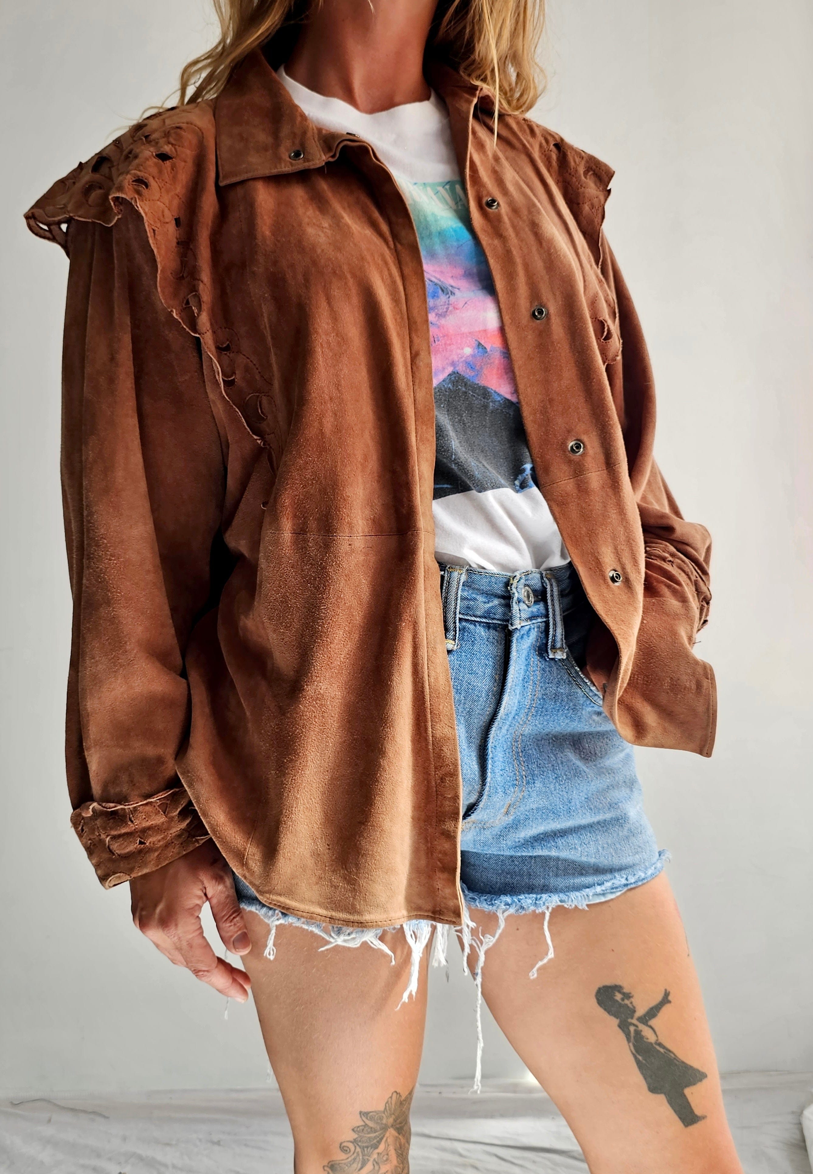 Chiwitt Vintage Suede Jacket, Sistergolden, Sistergolden