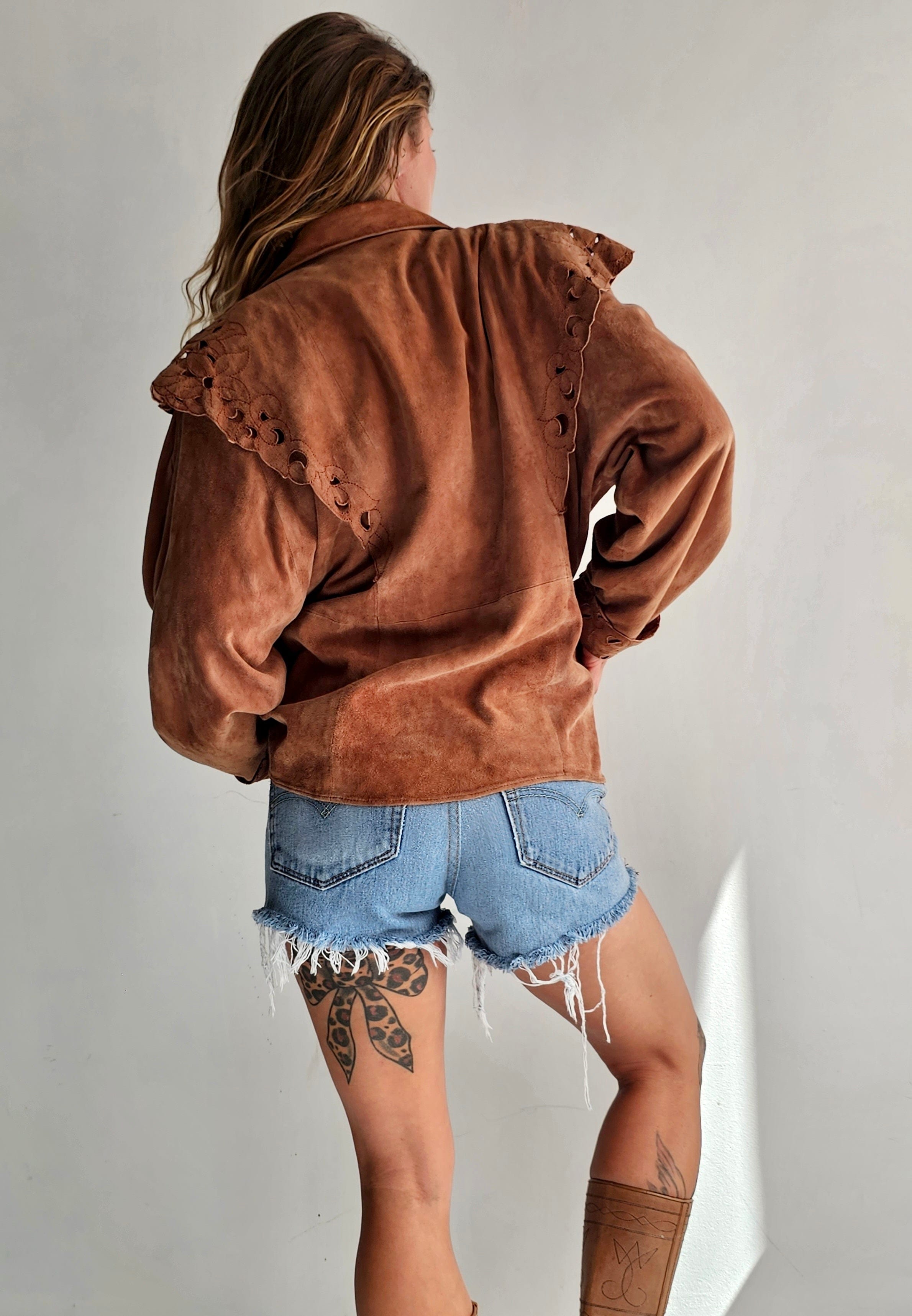 Chiwitt Vintage Suede Jacket, Sistergolden, Sistergolden