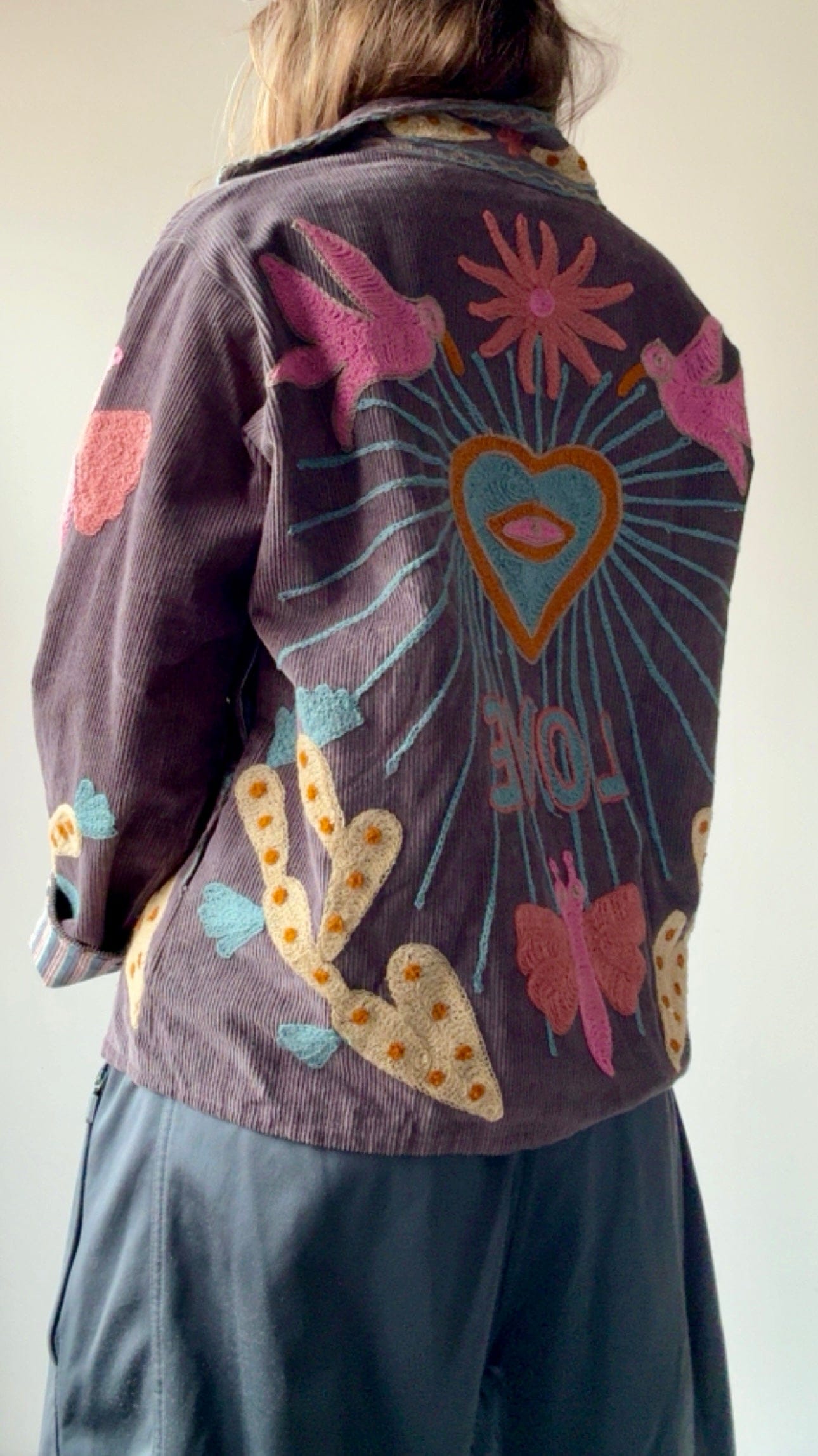 Sistergolden Dove Cord Jacket Grey
