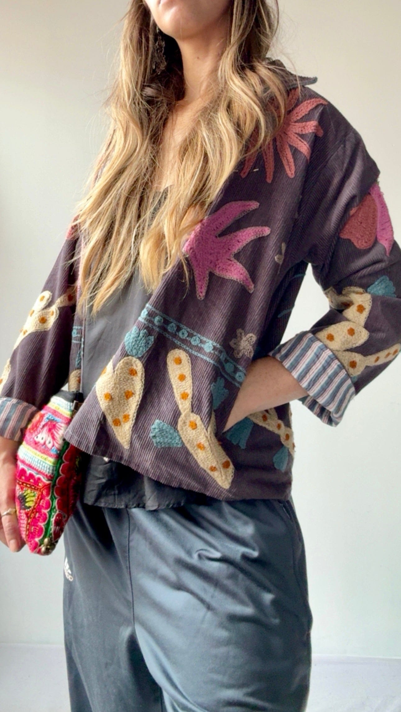 Sistergolden Dove Cord Jacket Grey