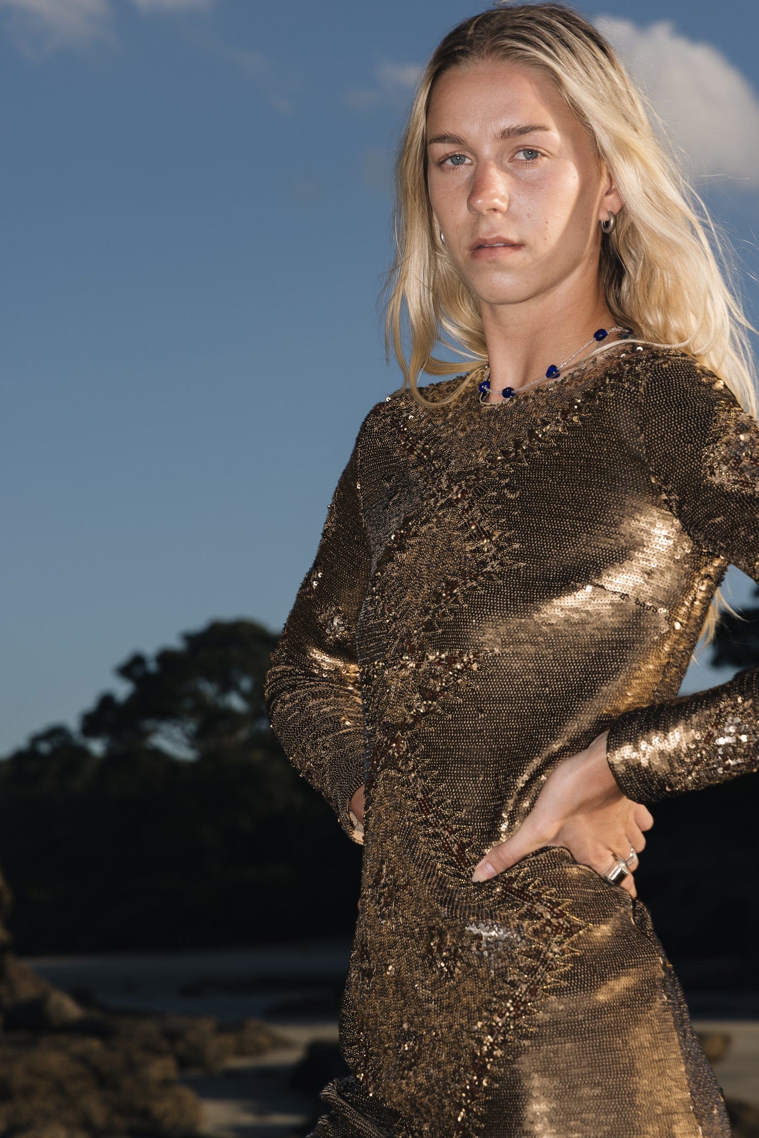 SisterGolden Dress Ralph Lauren Bronze Age Dress