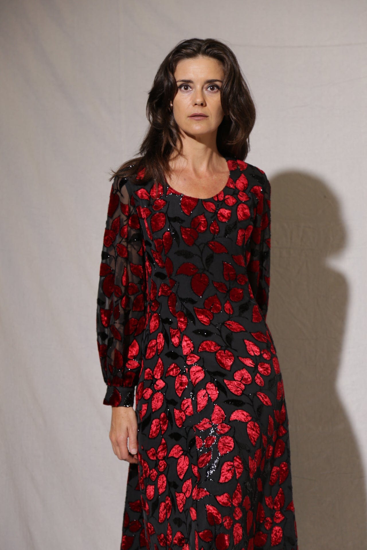 SisterGolden Dress Ruby Leaf Vintage Dress