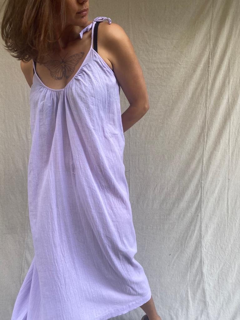 SisterGolden Dress Sarnath Slip Dress Lavender