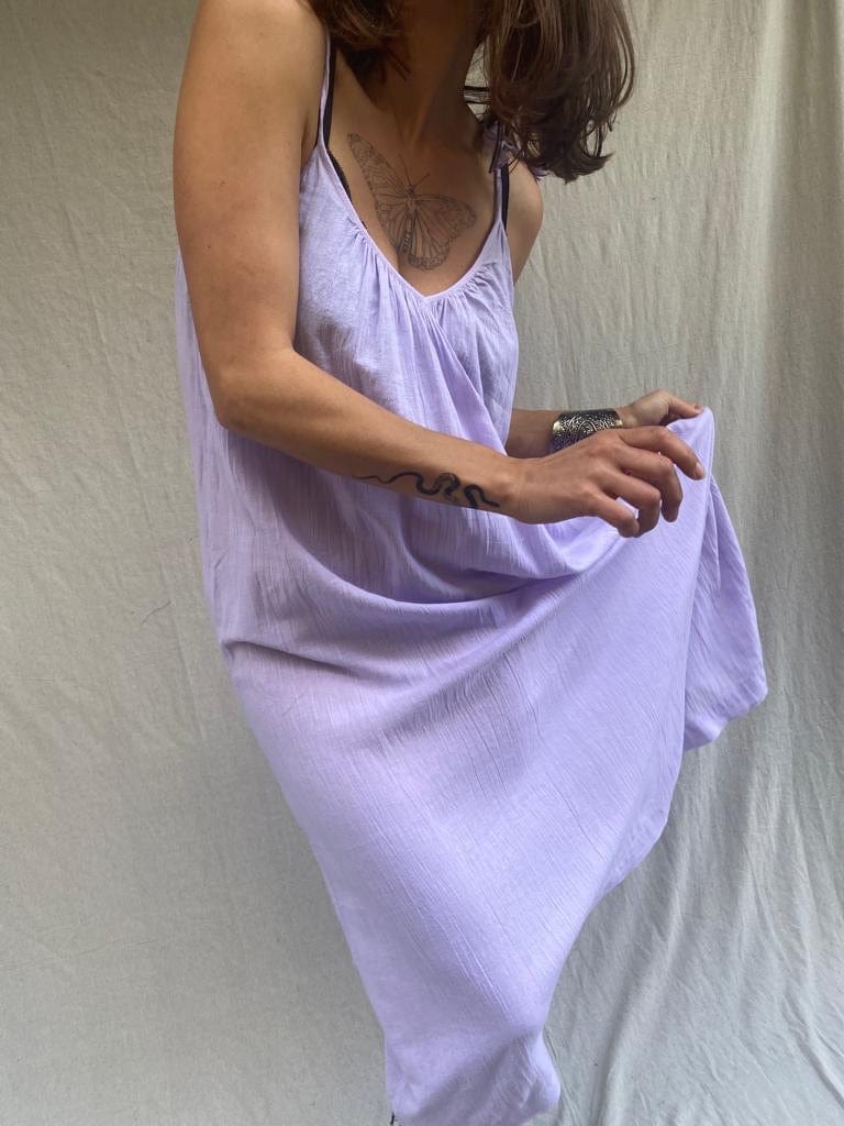 SisterGolden Dress Sarnath Slip Dress Lavender