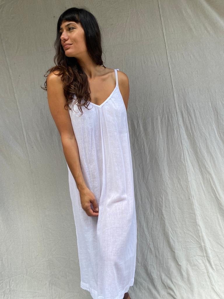 SisterGolden Dress Sarnath Slip Dress White