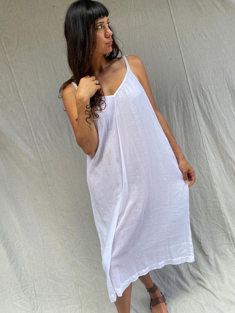 SisterGolden Dress Sarnath Slip Dress White