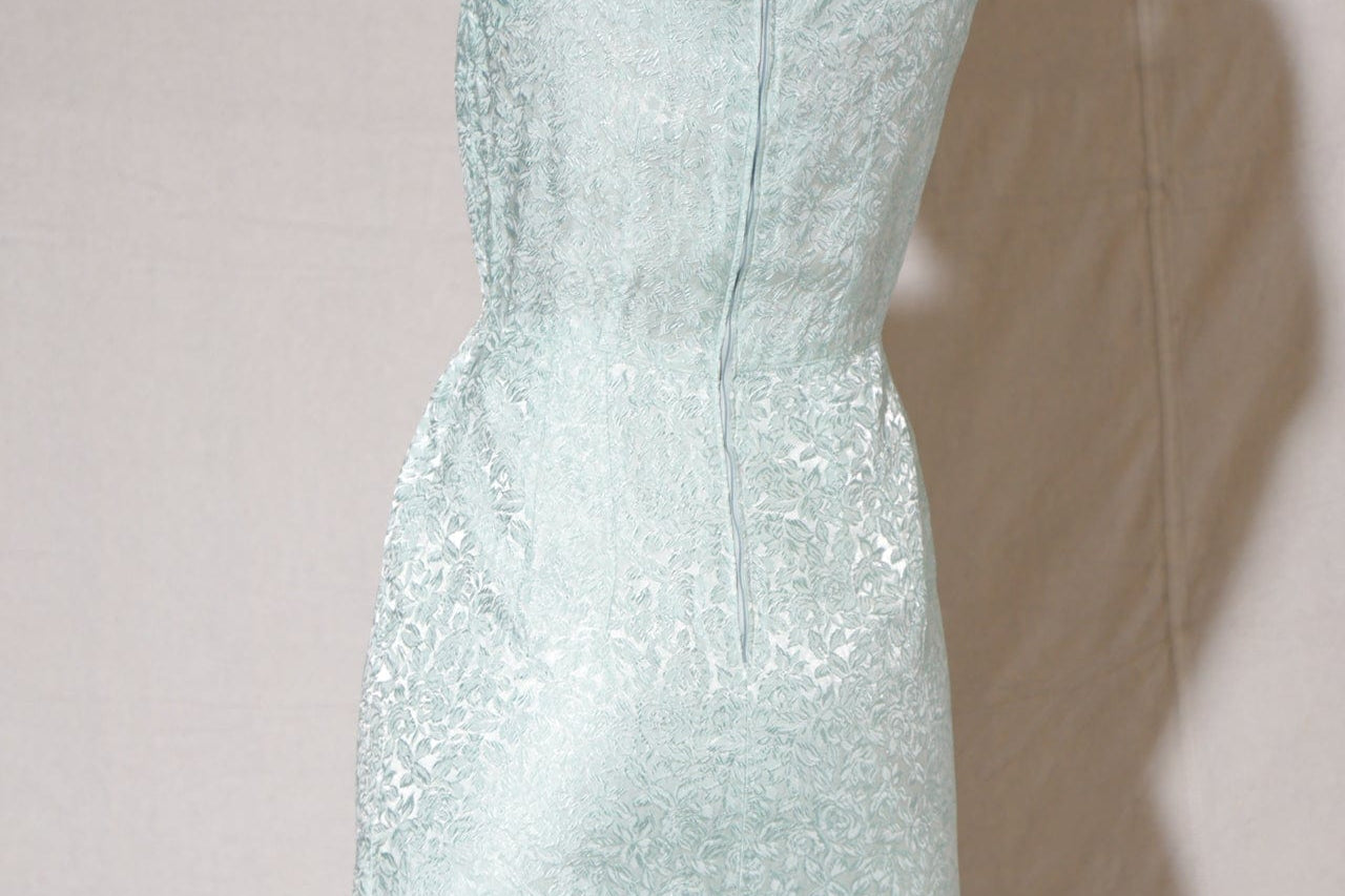 SisterGolden Dress Seafoam Vintage Silk Dress
