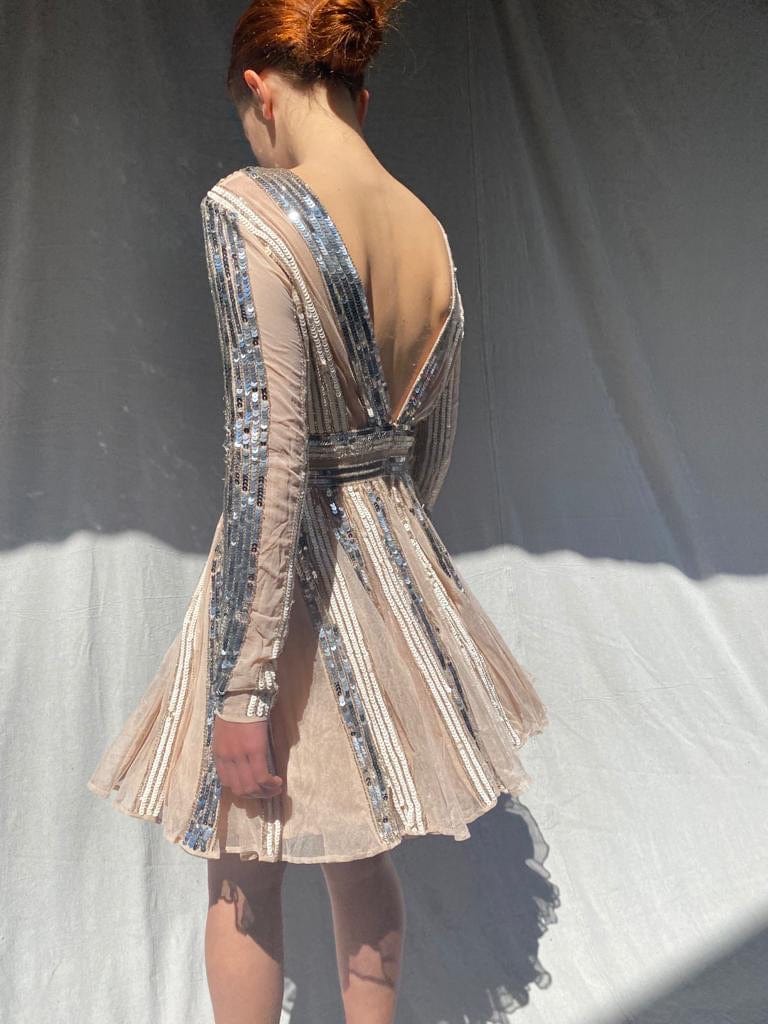 SisterGolden Dress Tiny Dancer Sequin Dress