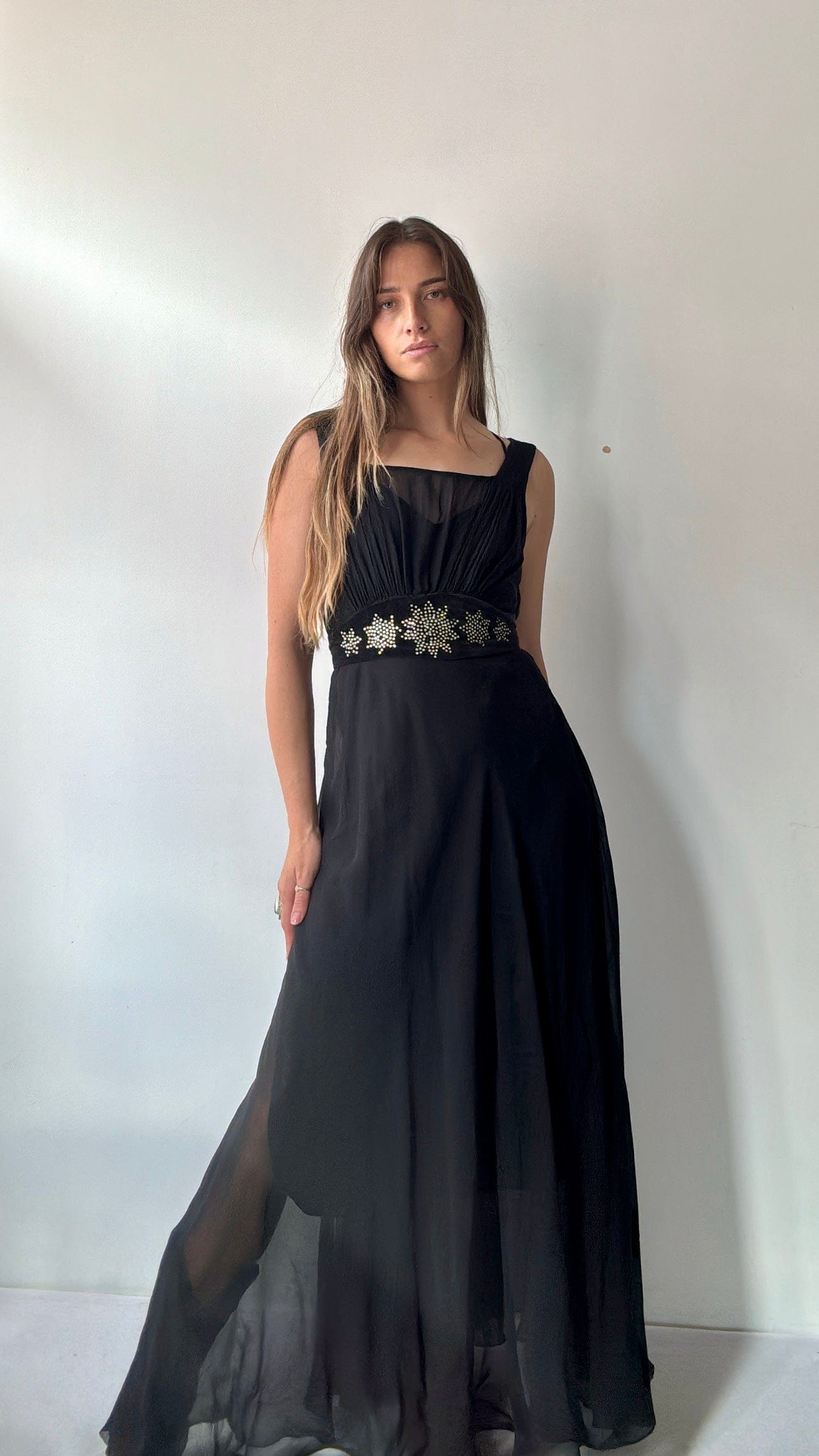 Sistergolden Dress Vintage Night Sky Gown