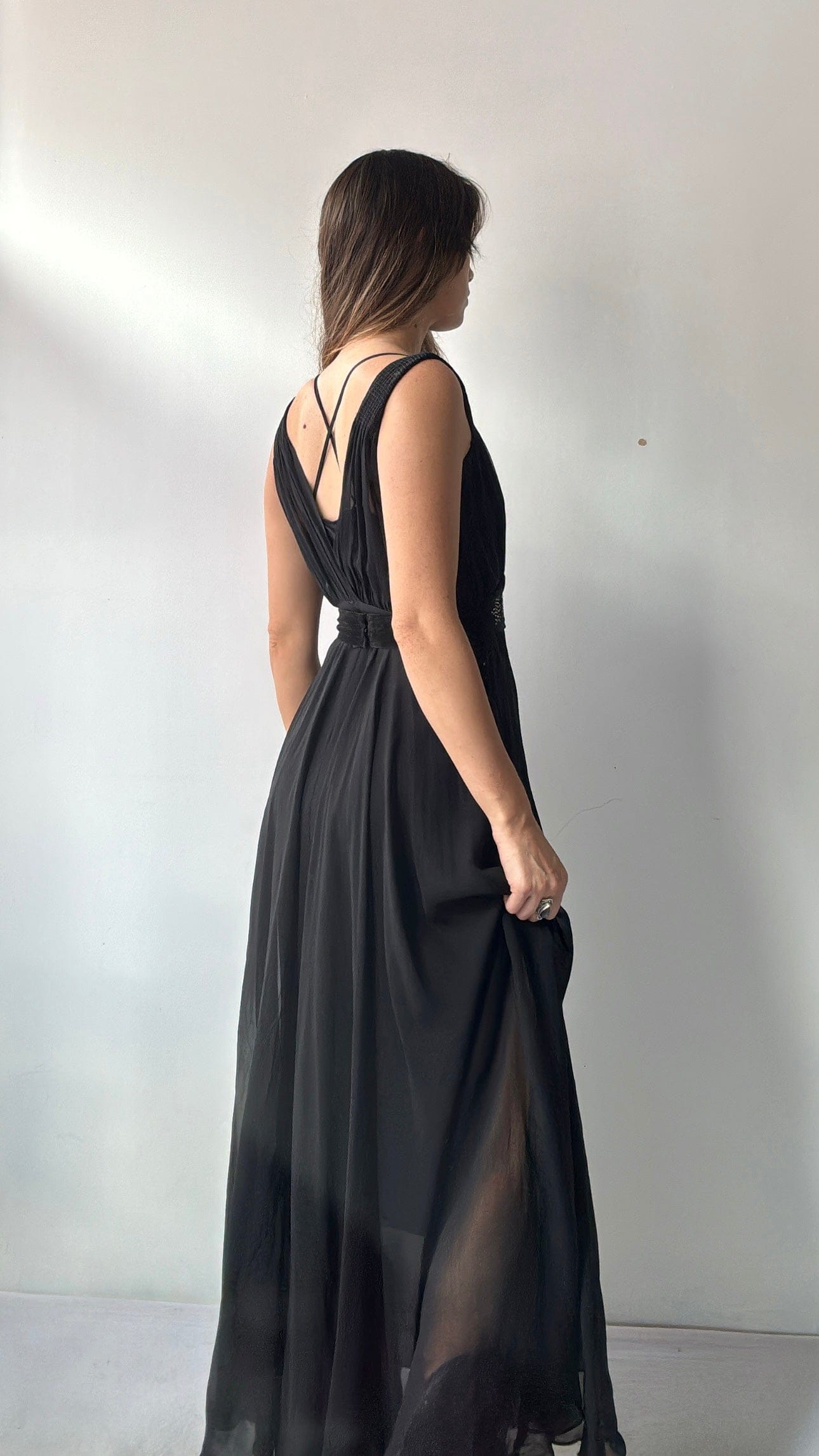 Sistergolden Dress Vintage Night Sky Gown