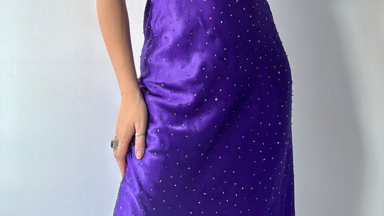 Sistergolden Dress Vintage Violet Y2k Gown